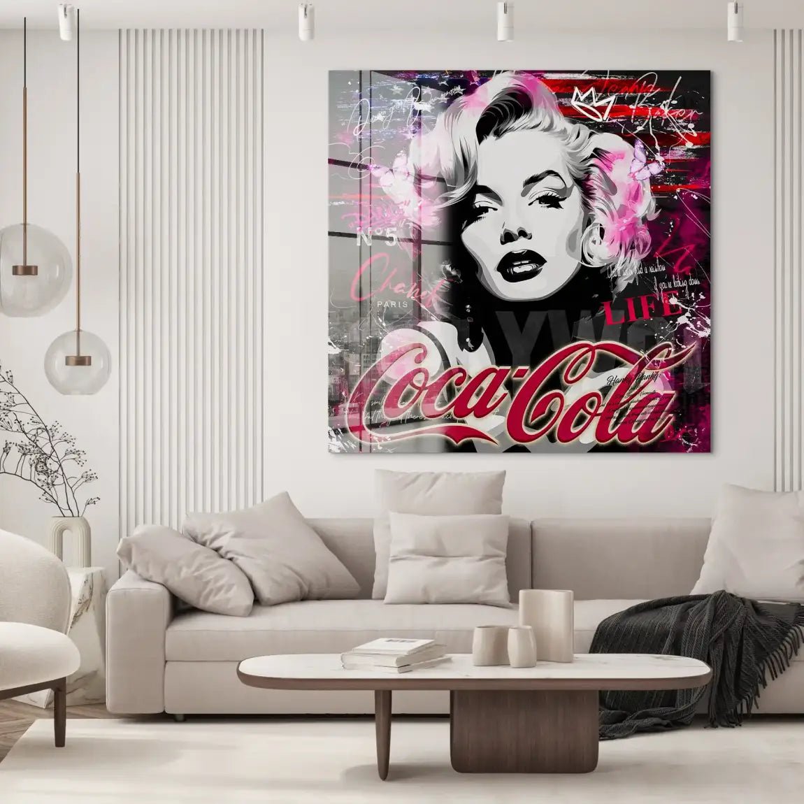 Marilyn Monroe Coke Acrylglas Bild INGALERIE