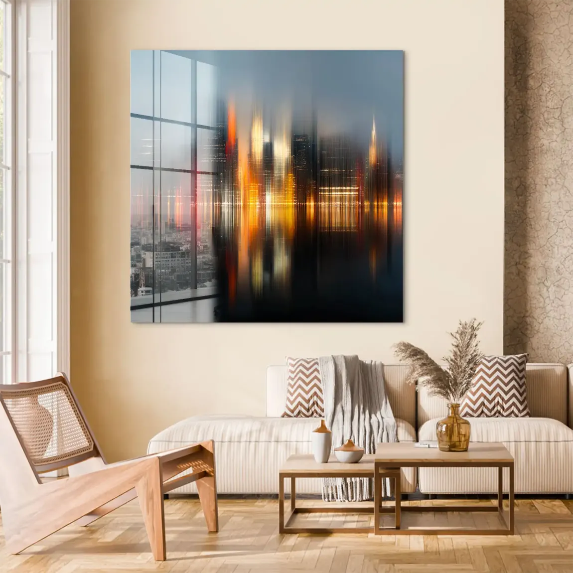 New York abstrakt Lights Acrylglas Bild