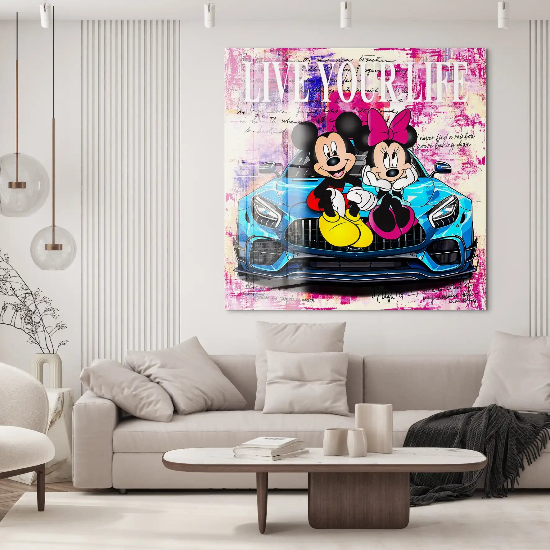 Micky & Minnie Enjoy Nr.2 Acrylglas Bild INGALERIE