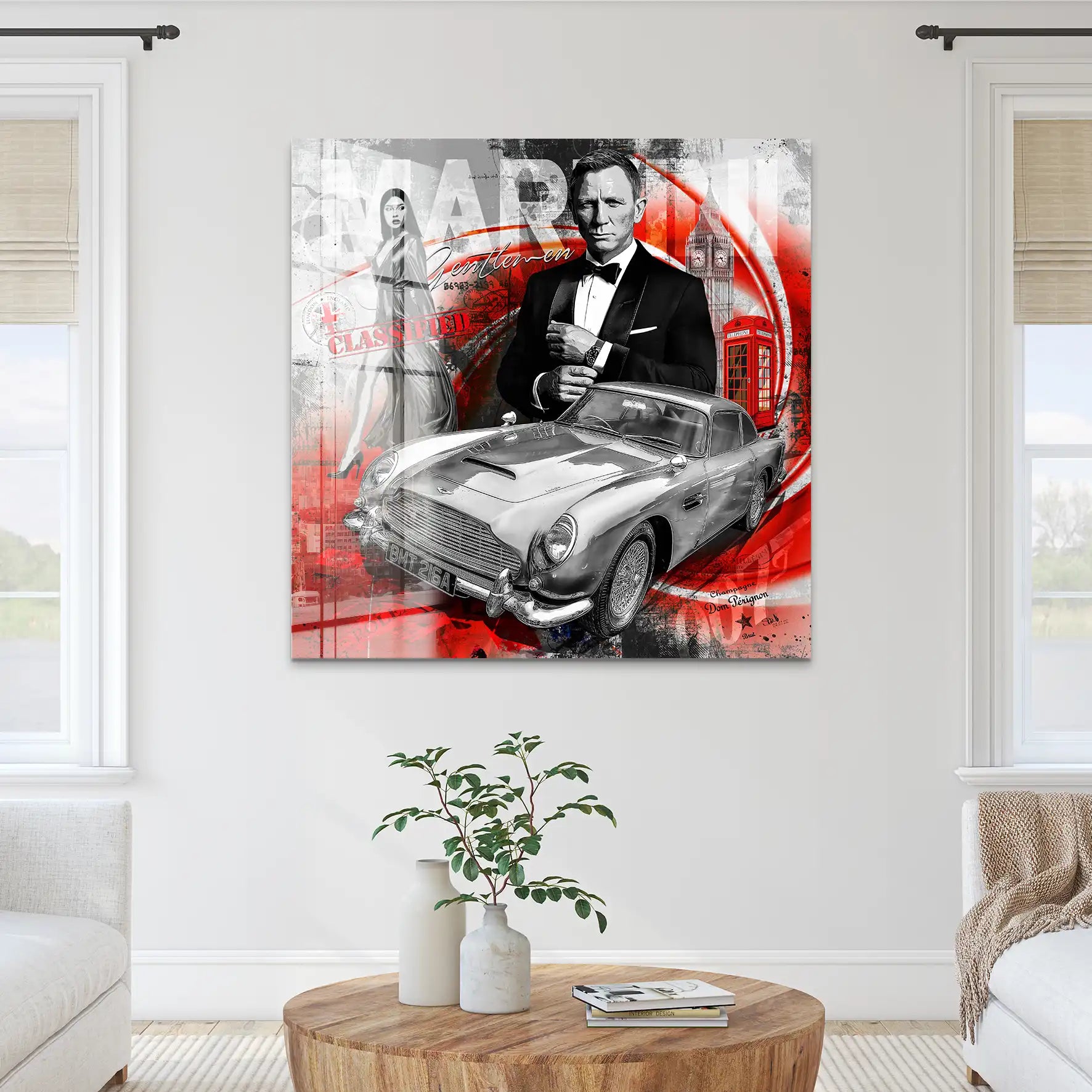 James Bond Modern Connery Style Acrylglas Bild INGALERIE