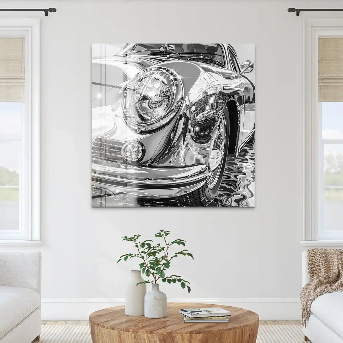 Porsche 356 Abstrakt Nr.3 Acrylglas Bild INGALERIE