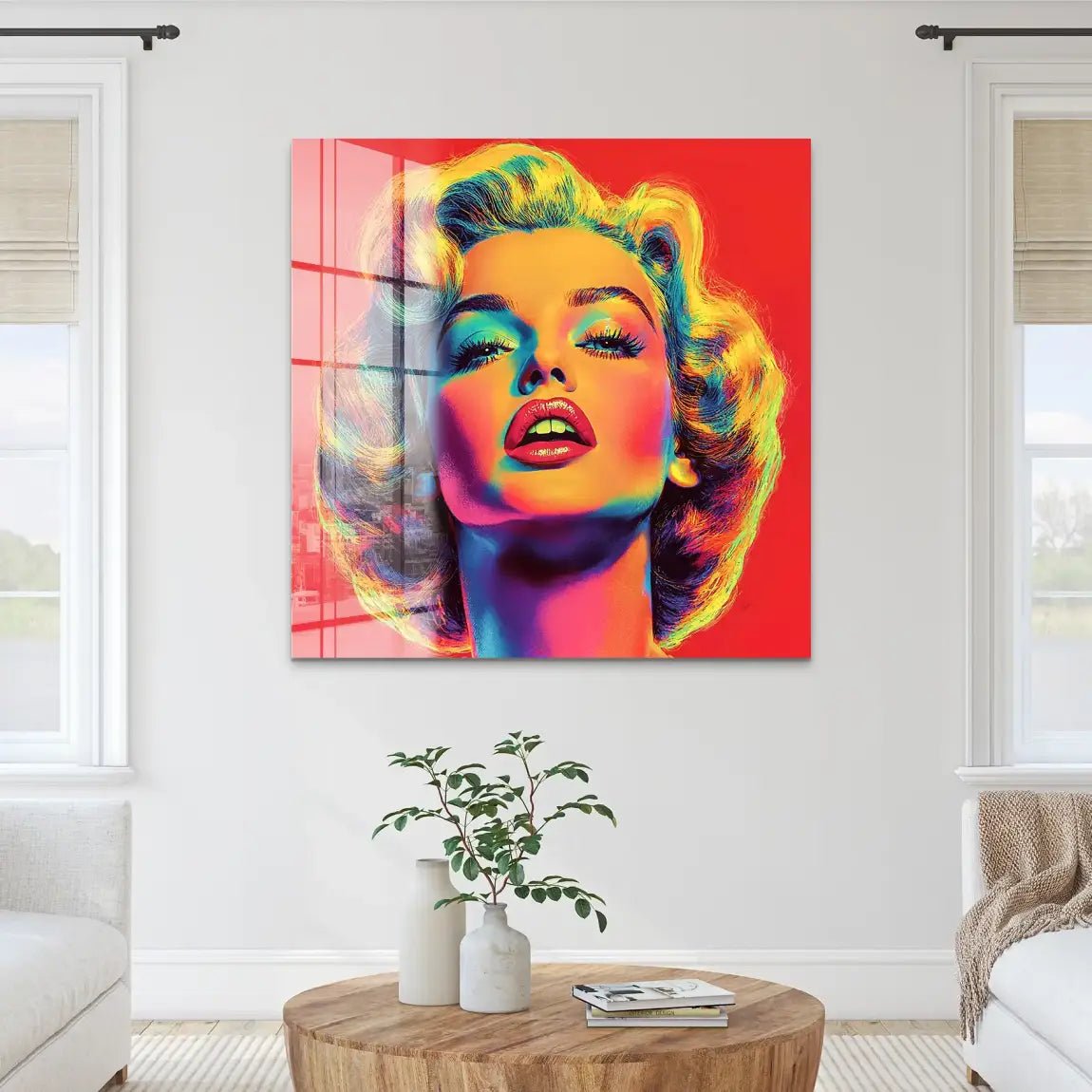 Marilyn Monroe Pop Art Style Acrylglas Bild INGALERIE