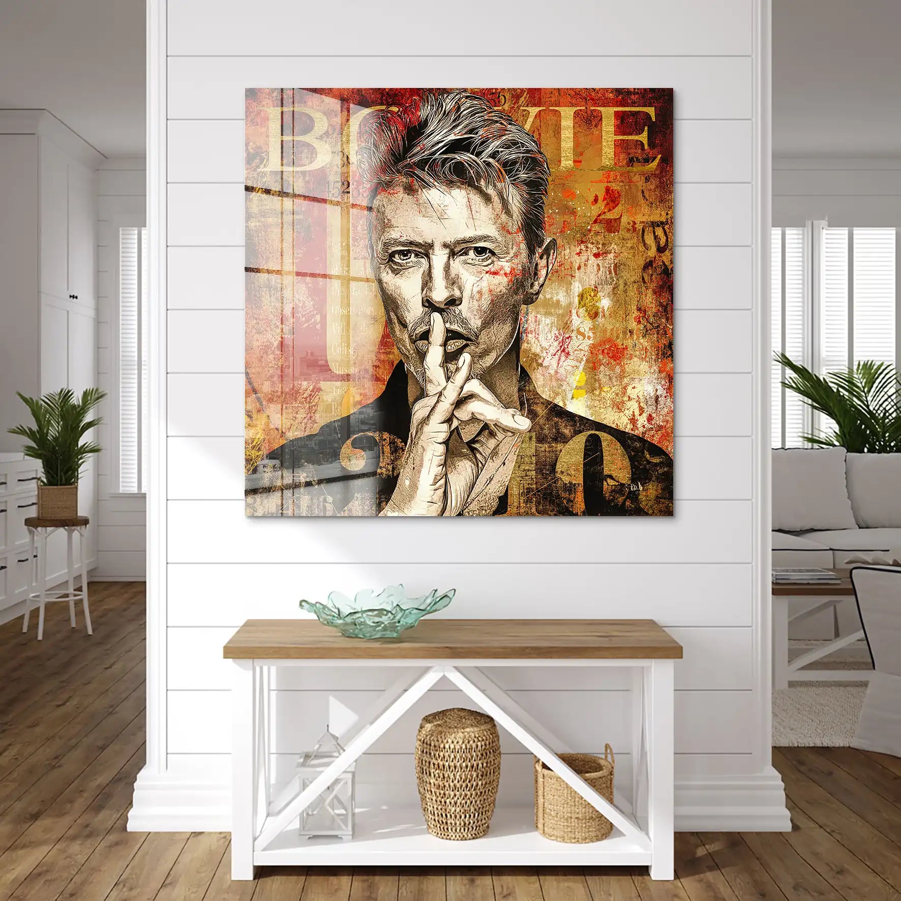 David Bowie Abstrakt Modern Style Acrylglas Bild INGALERIE