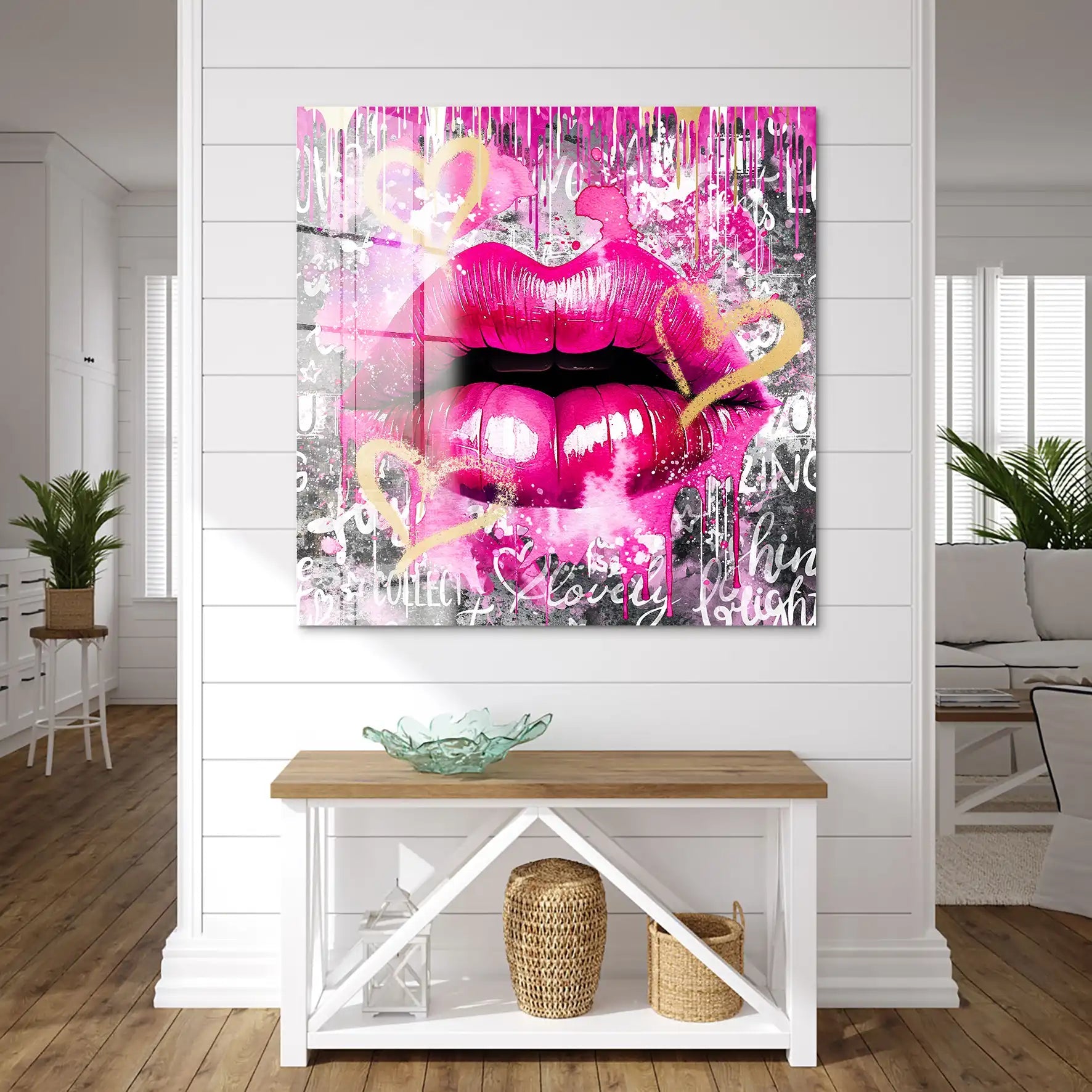 Sweet Lips Dark Style Acrylglas Bild INGALERIE