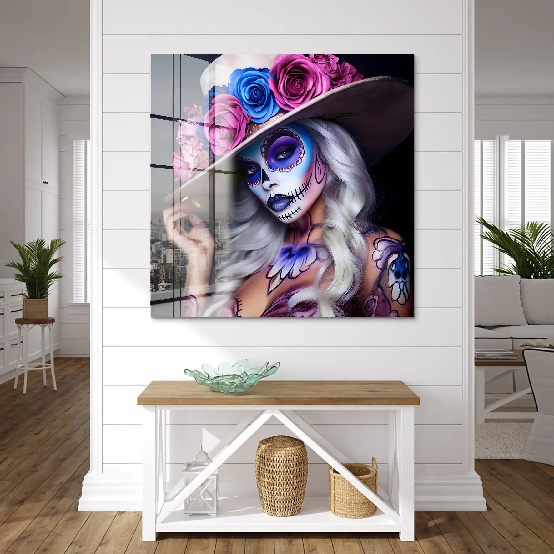 La Catrina Color Style Acrylglas Bild INGALERIE