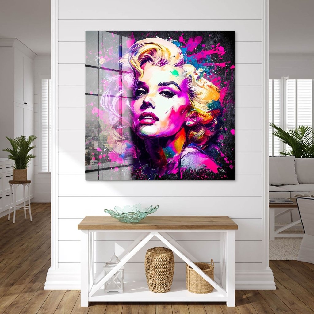 Marilyn Monroe Abstrakt Color Acrylglas Bild INGALERIE