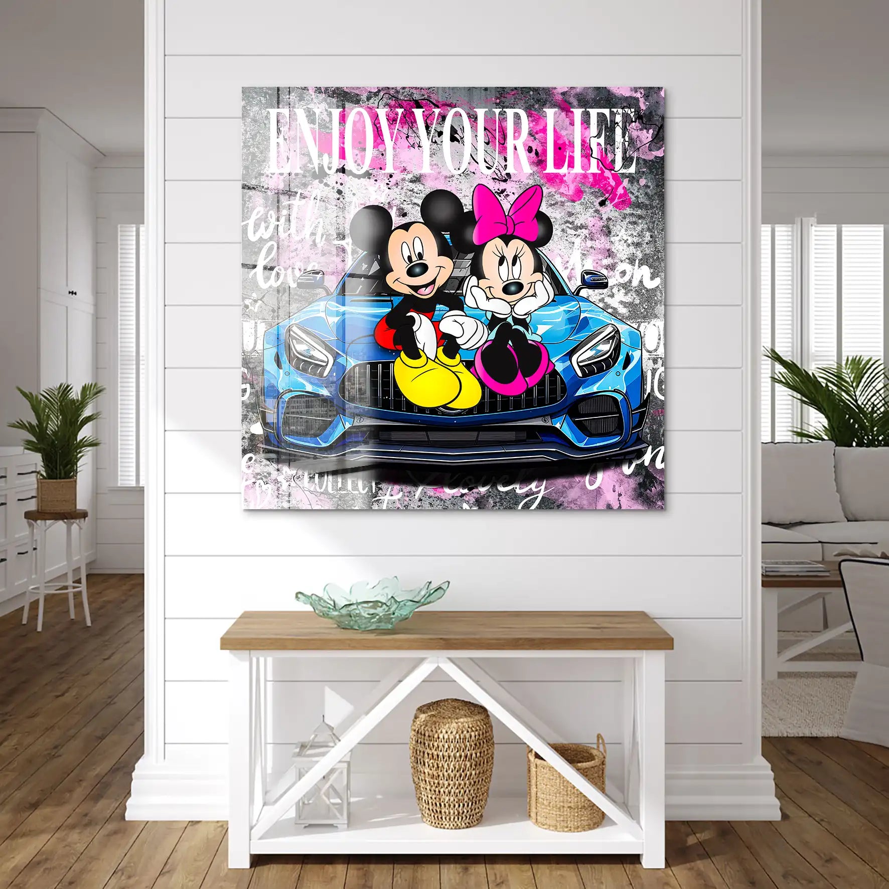 Micky & Minnie Enjoy Acrylglas Bild INGALERIE