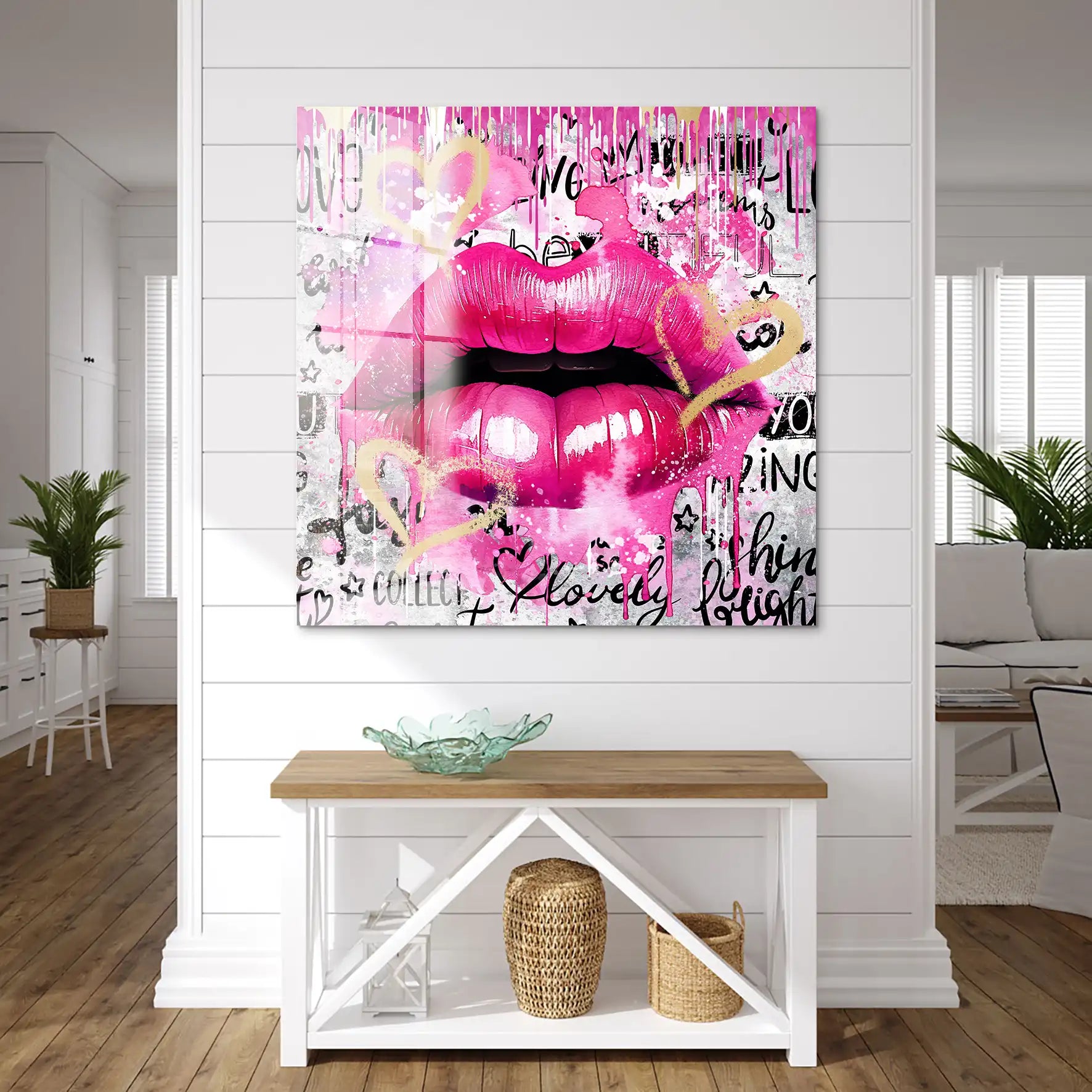 Sweet Lips Pink Style Acrylglas Bild INGALERIE