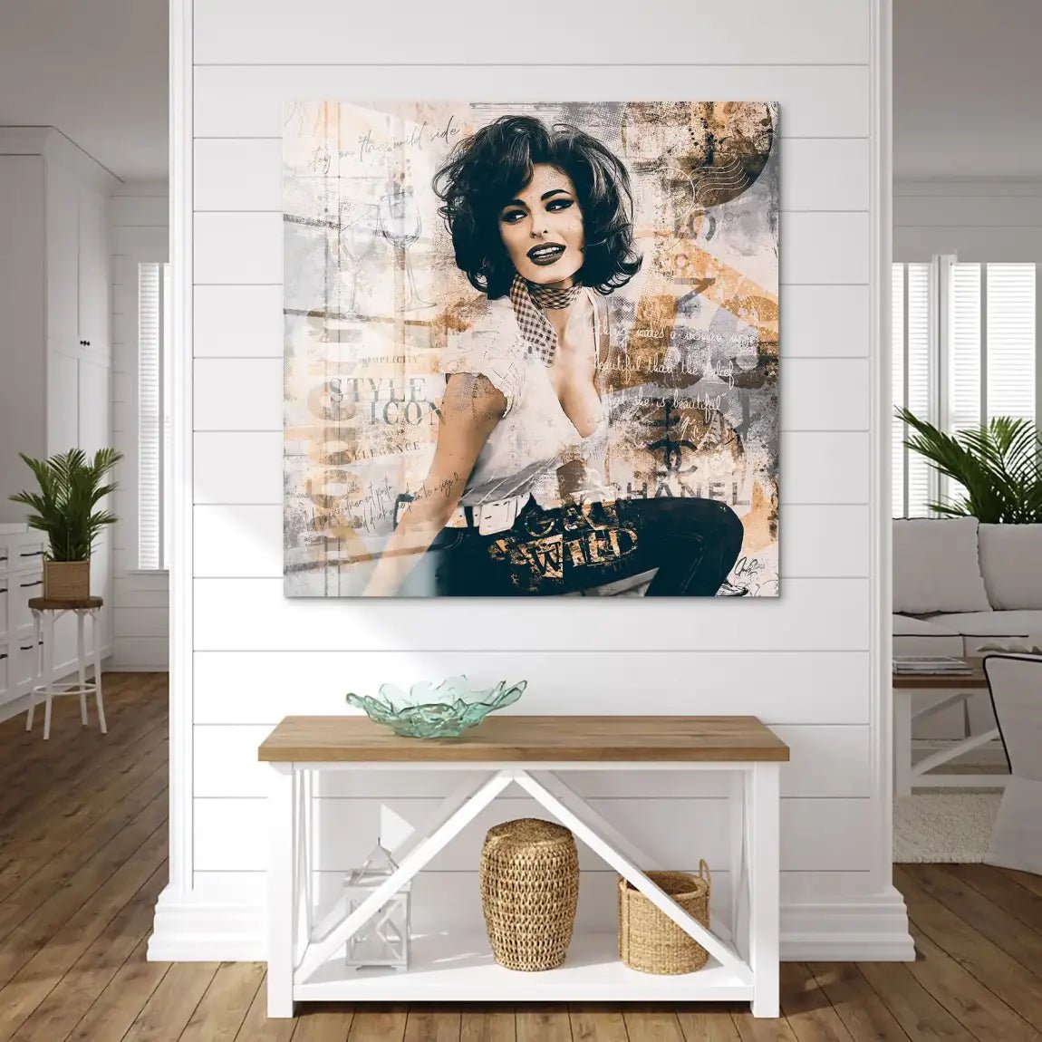 Sophia Loren Street Art Acrylglas Bild INGALERIE