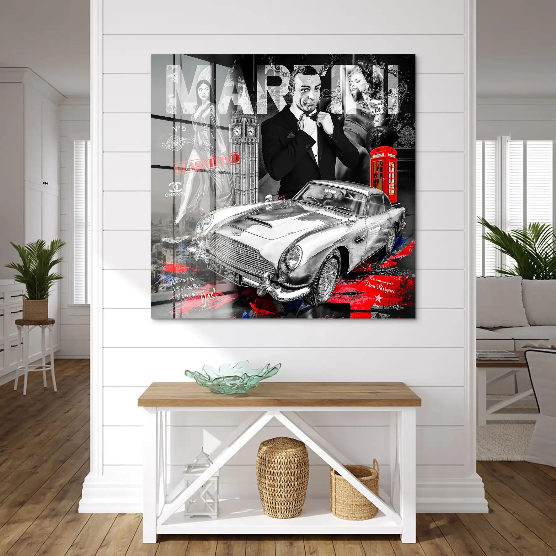 Bond Martini Wandbild | Unikat INGALERIE