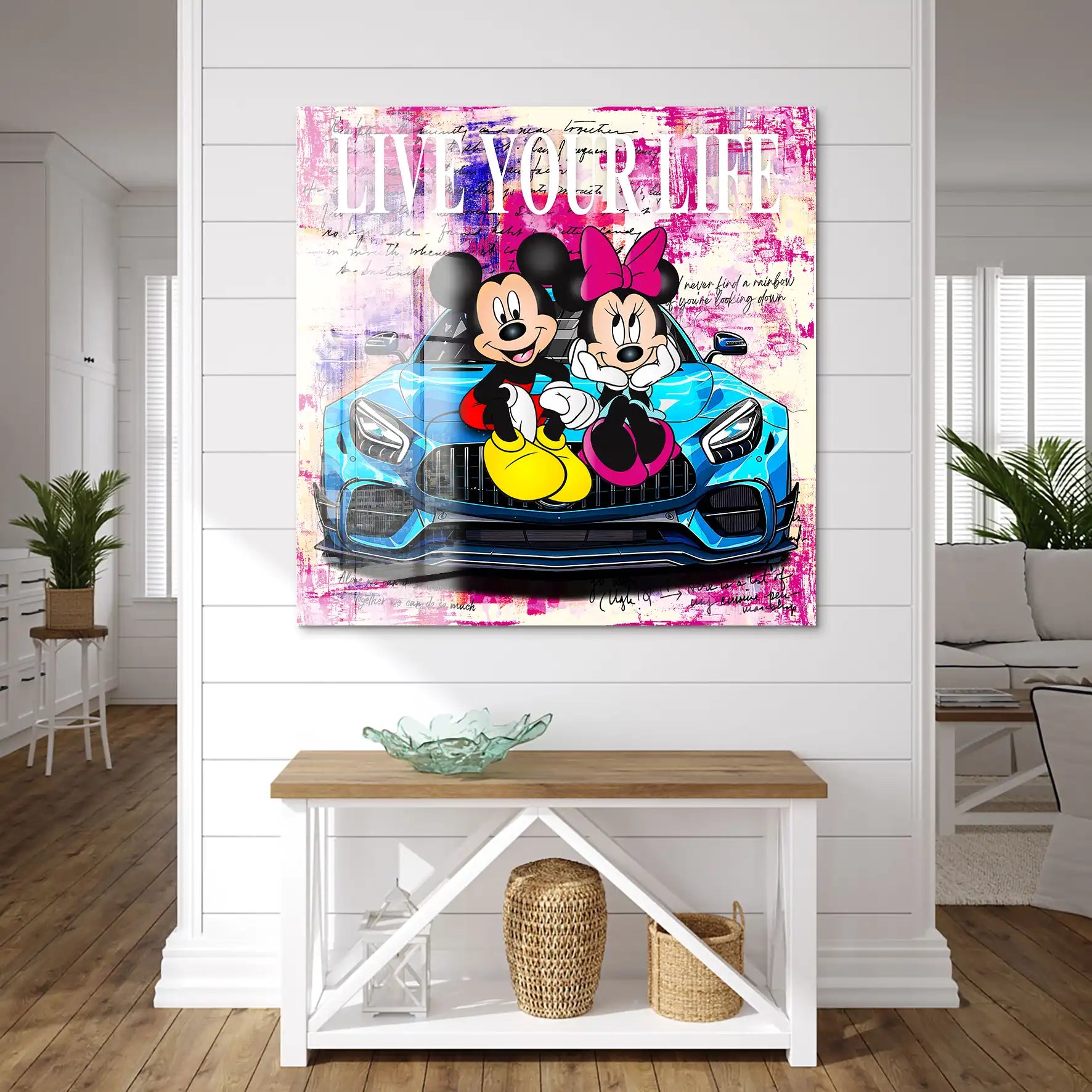 Micky & Minnie Enjoy Nr.2 Acrylglas Bild INGALERIE