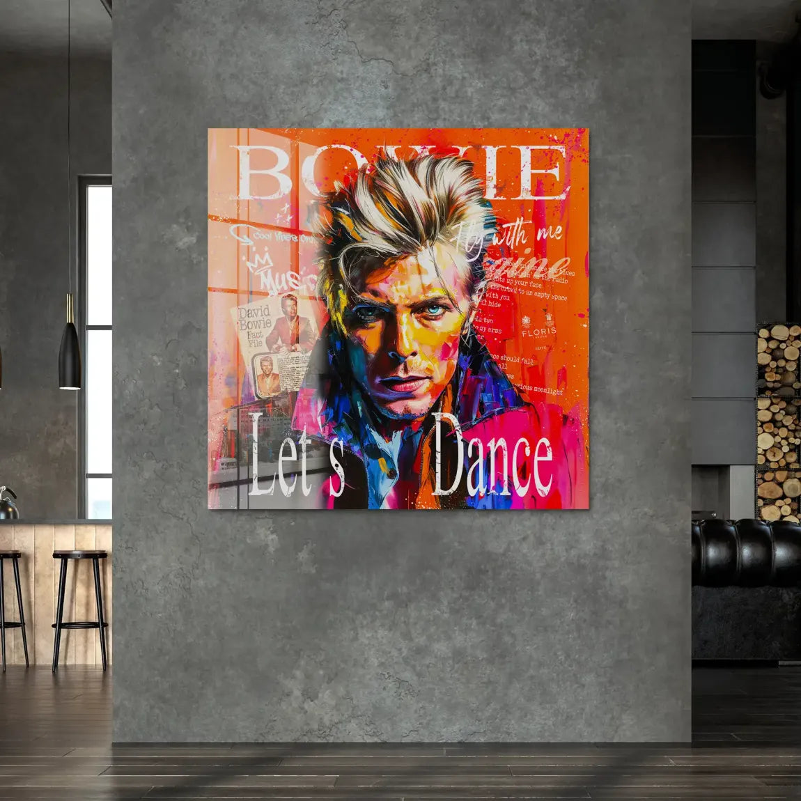 David Bowie Sound and Color Acrylglas Bild