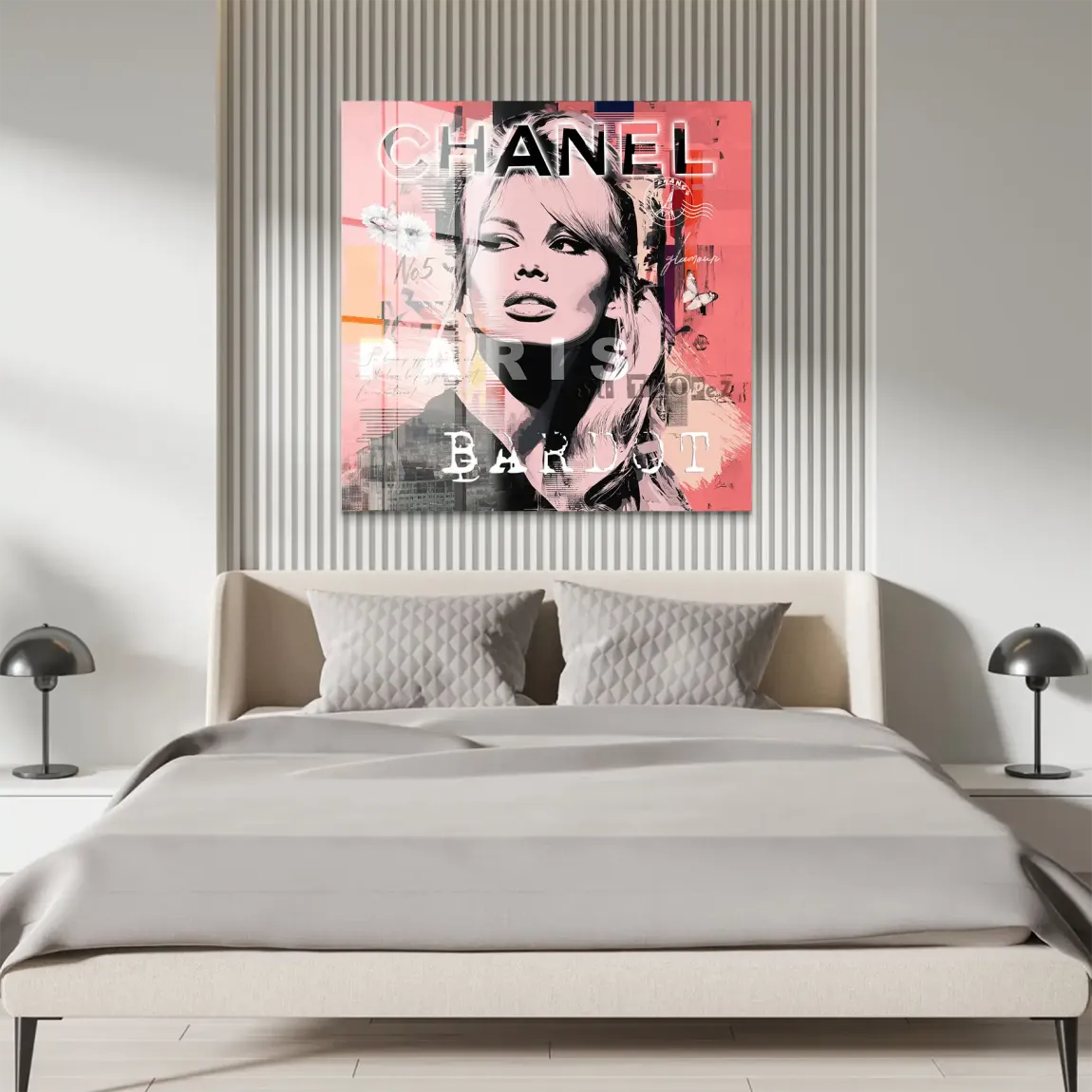 Bardot Chanel Art Acrylglasbild