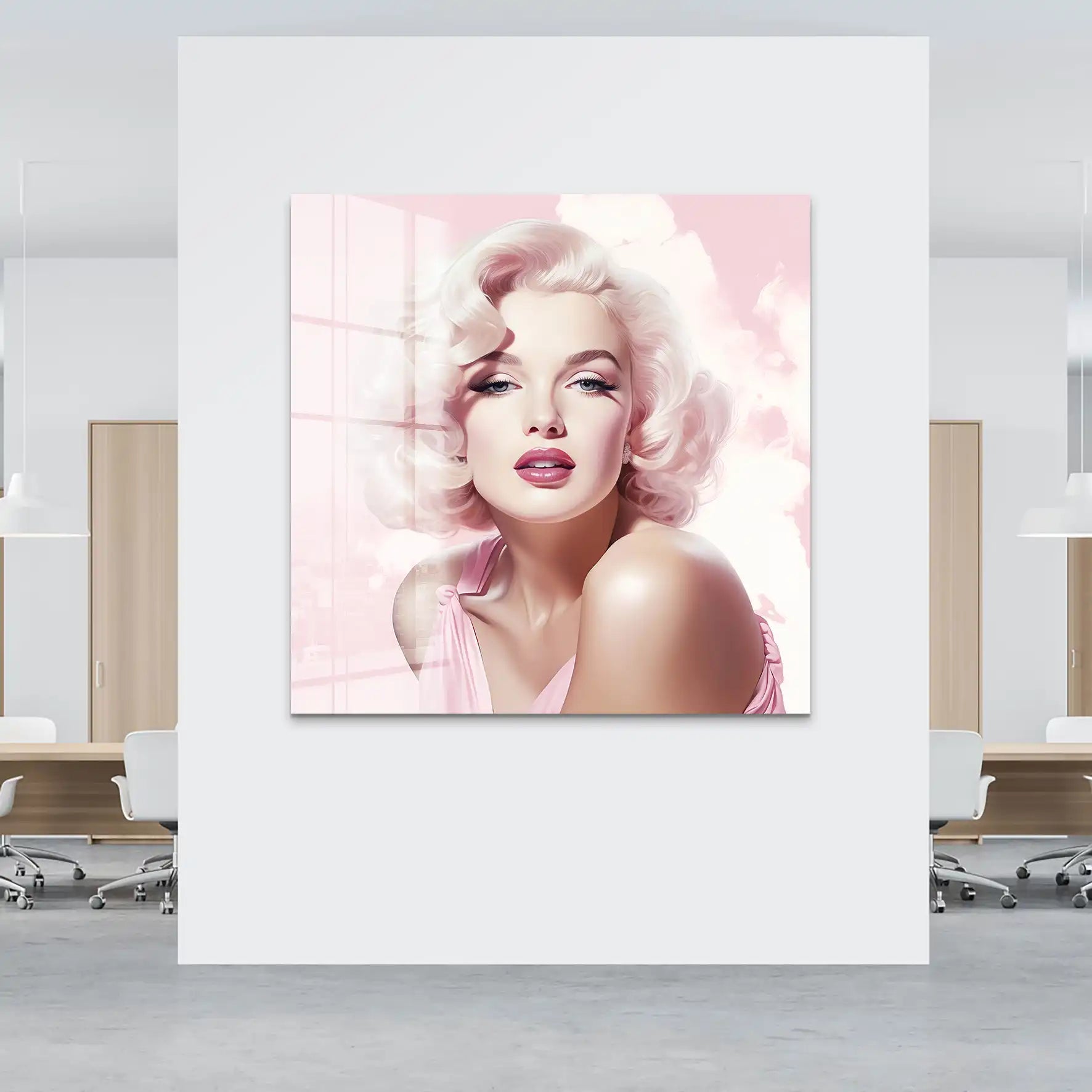 Pink Marilyn Acrylglas Bild INGALERIE