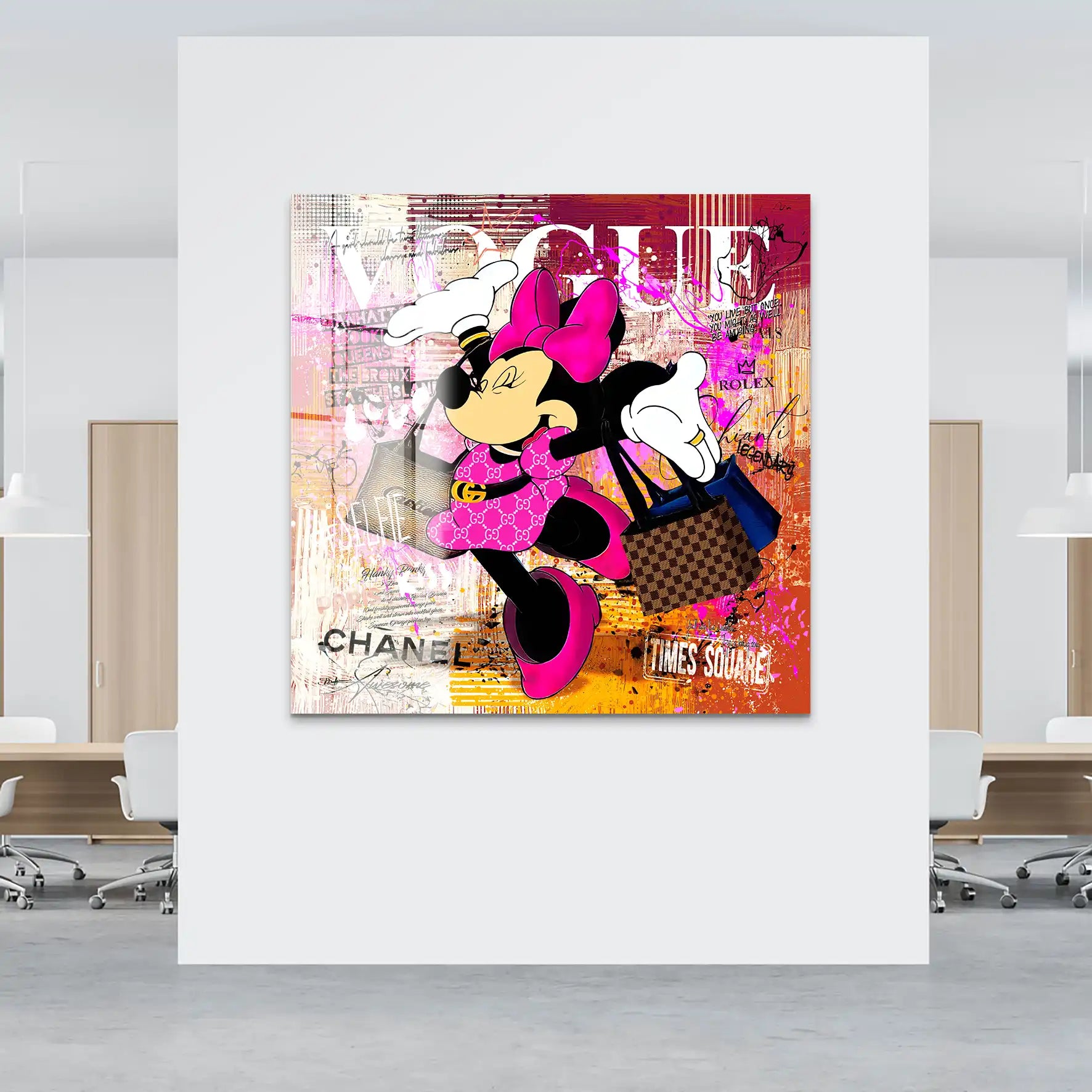 Minnie Vogue Modern Acrylglas Bild INGALERIE