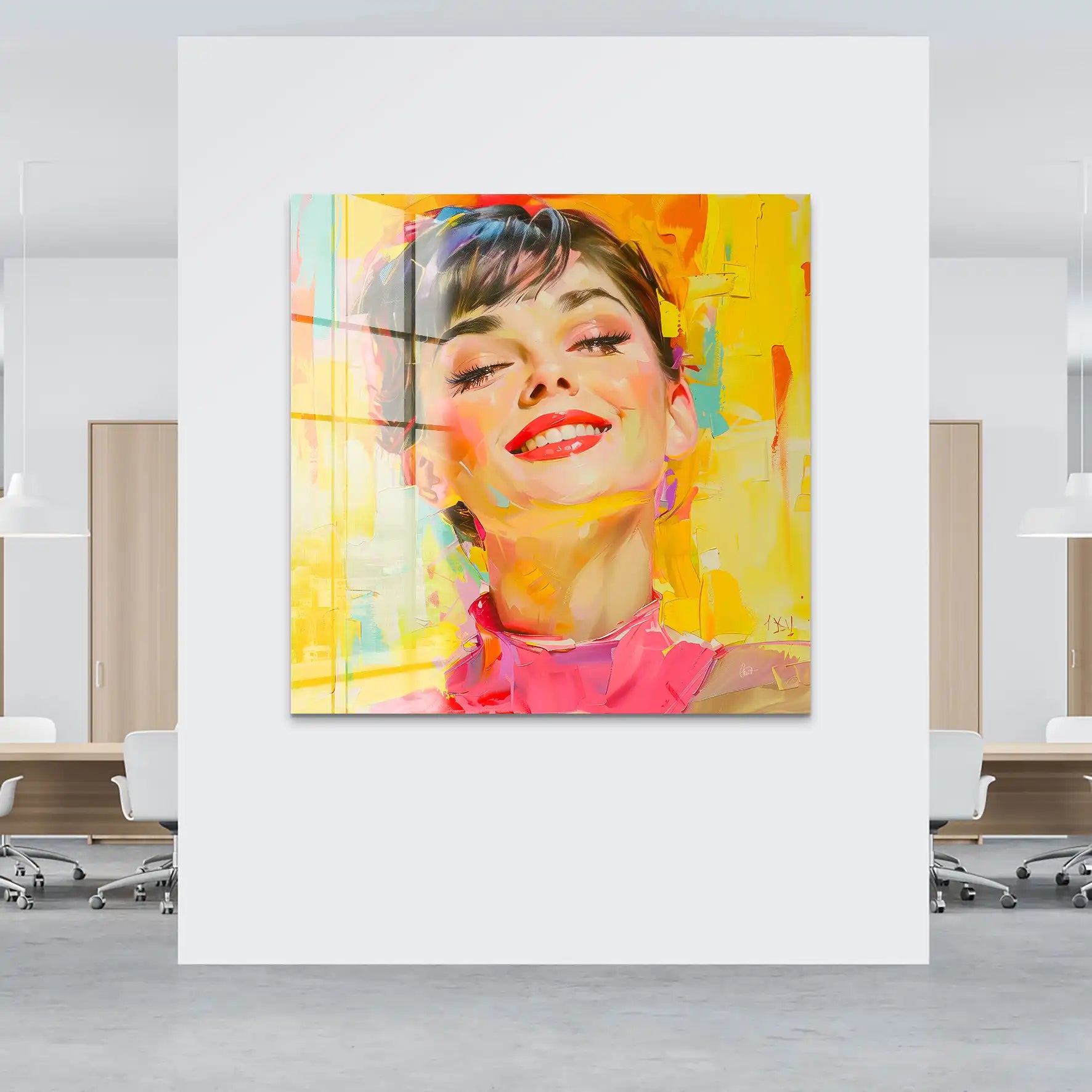 Audrey Modern Art Style Acrylglas Bild INGALERIE