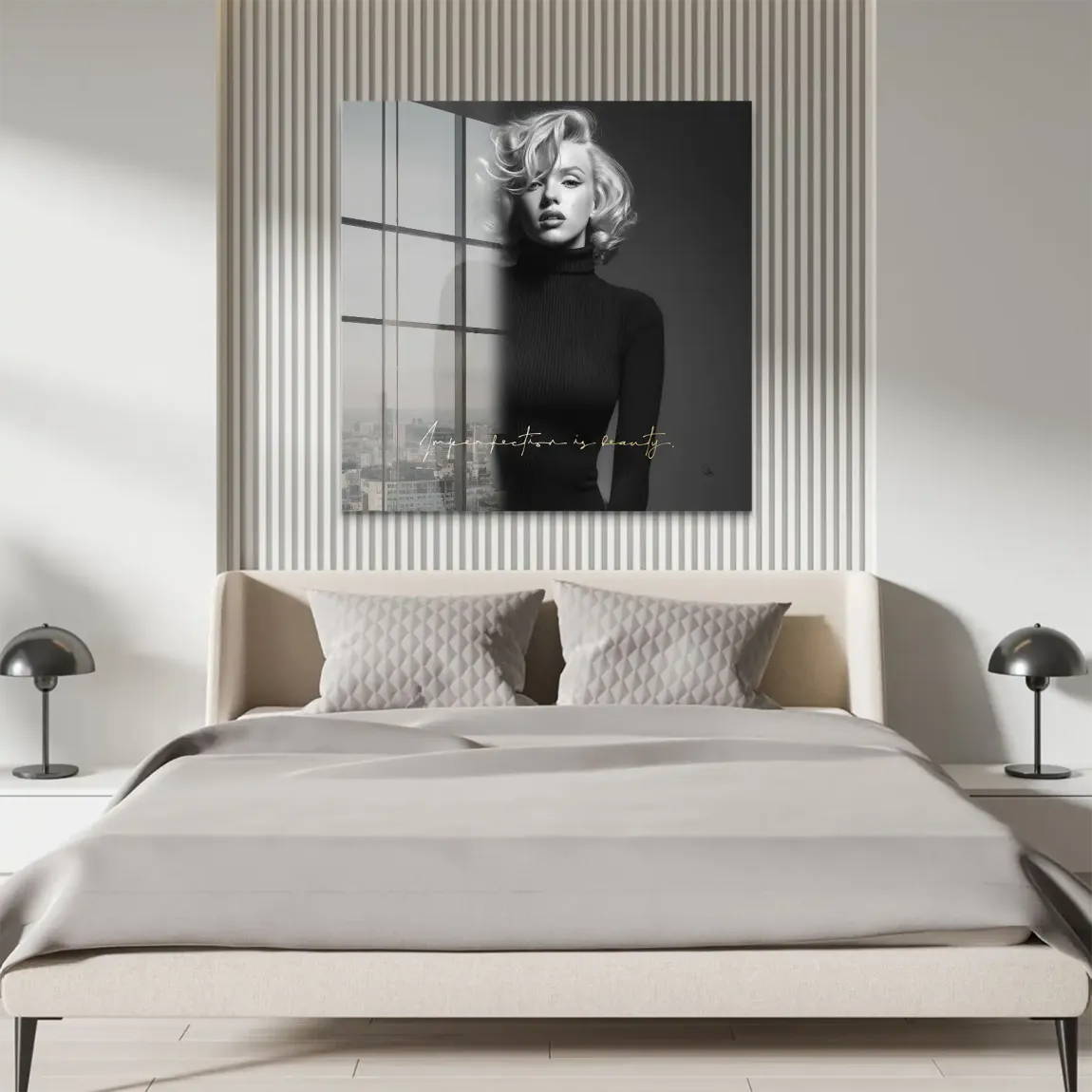 Marilyn Monroe Imperfection Acrylglasbild
