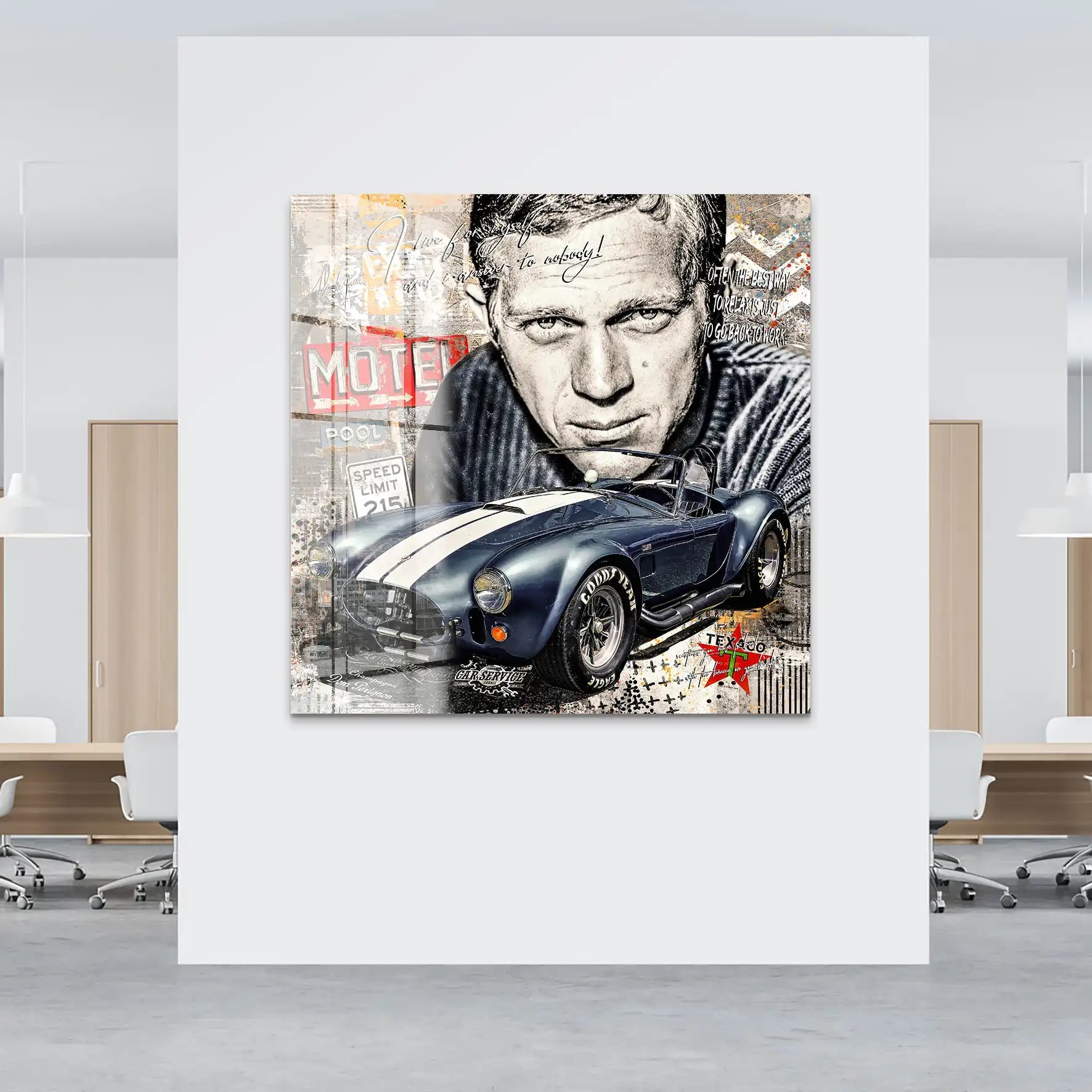 Steve AC Cobra Pop Art Acrylglas Bild INGALERIE