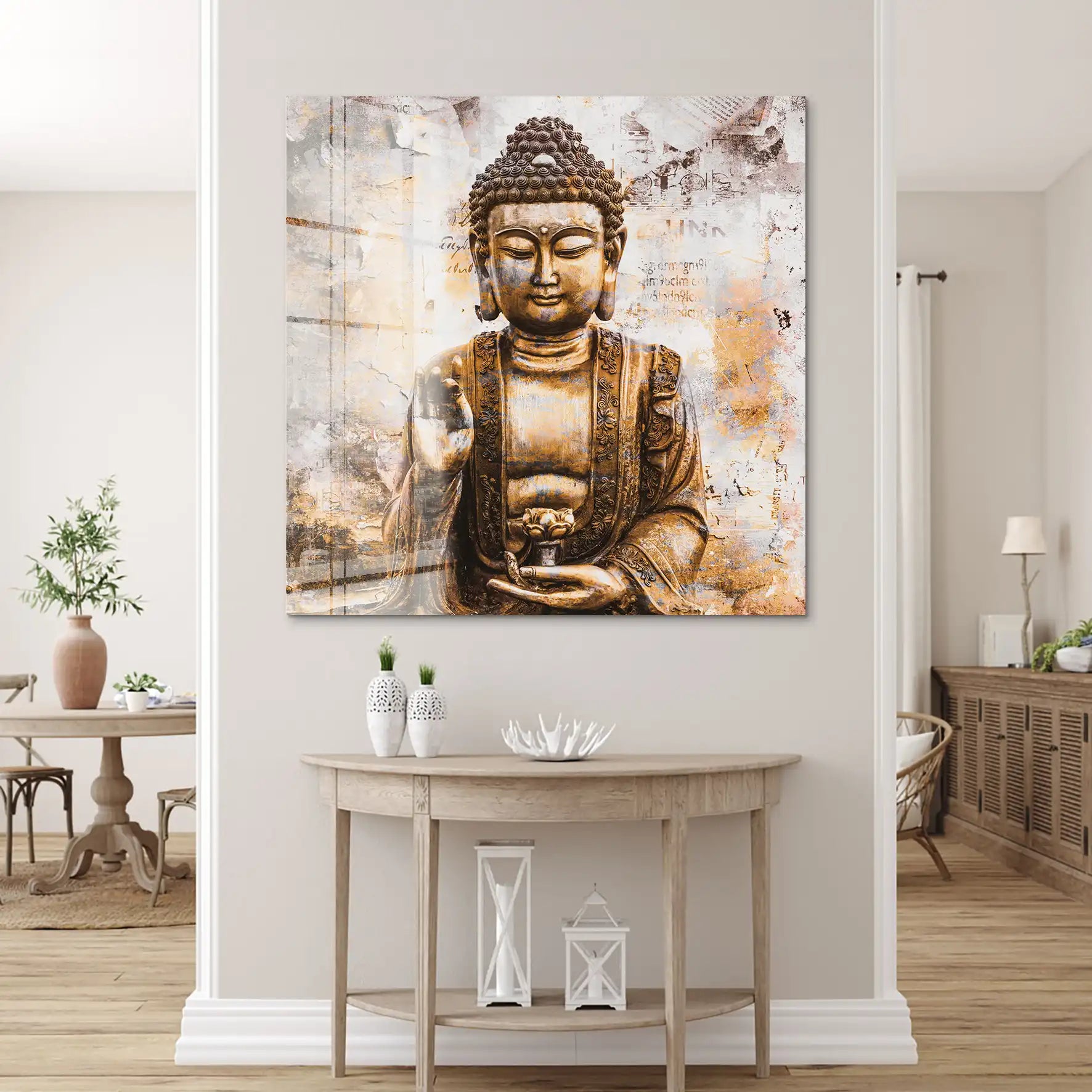 Buddha Abstrakt Acrylglas Bild INGALERIE