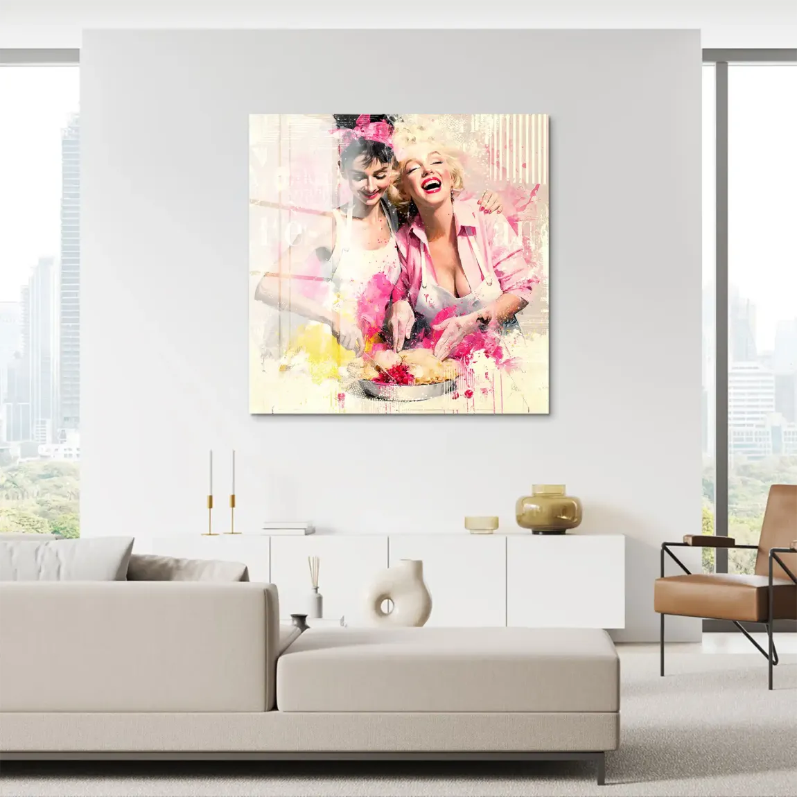 Audrey Marilyn Joy Acrylglasbild