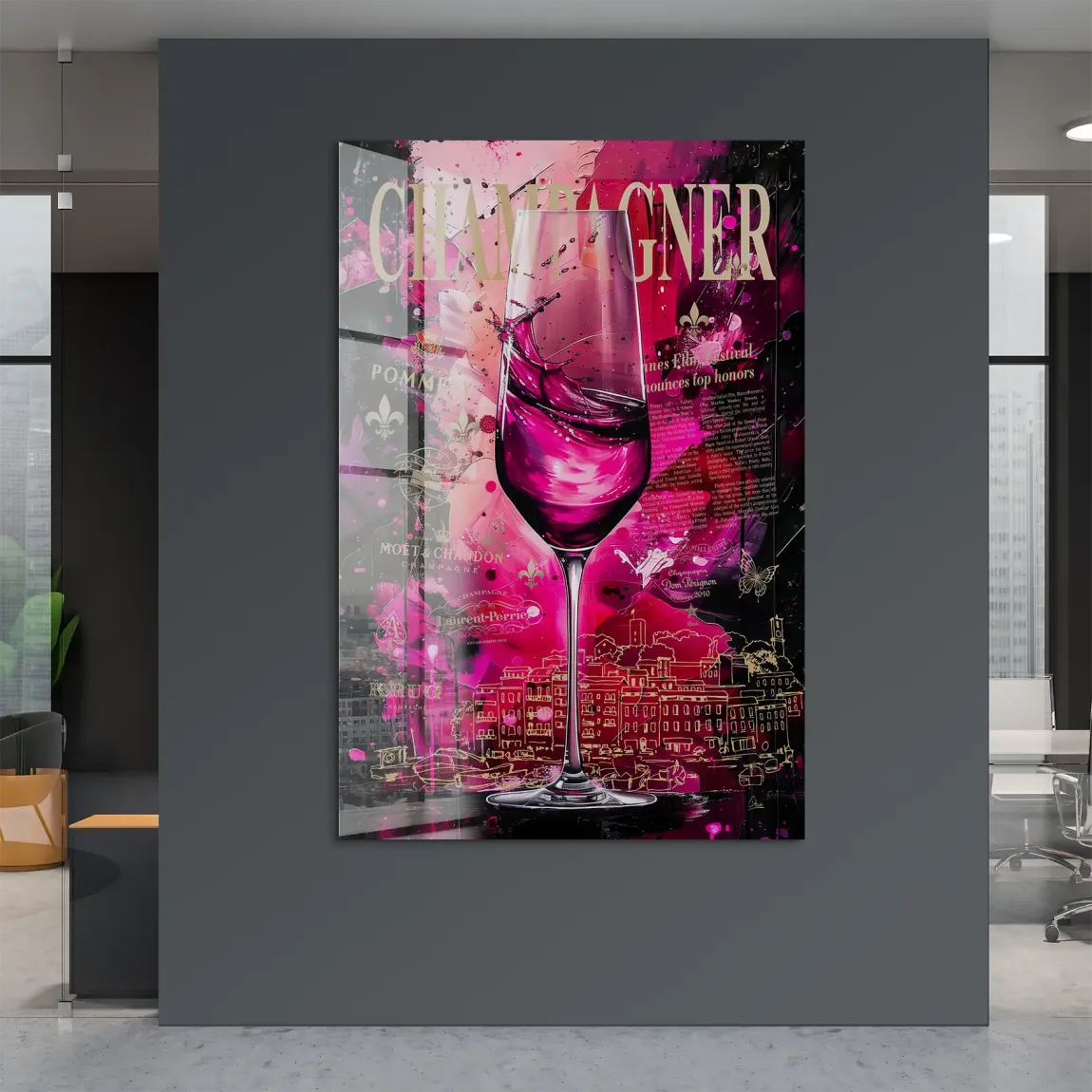 Velvet Royale Champagne Acrylglas Bild INGALERIE