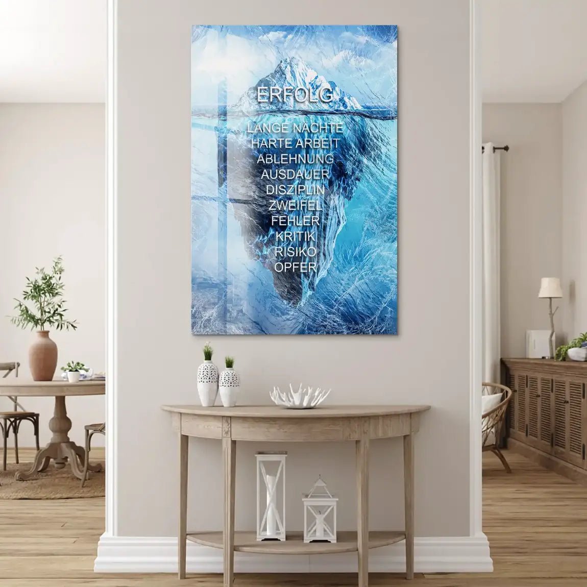 Eisberg Motivation Acrylglas Bild INGALERIE