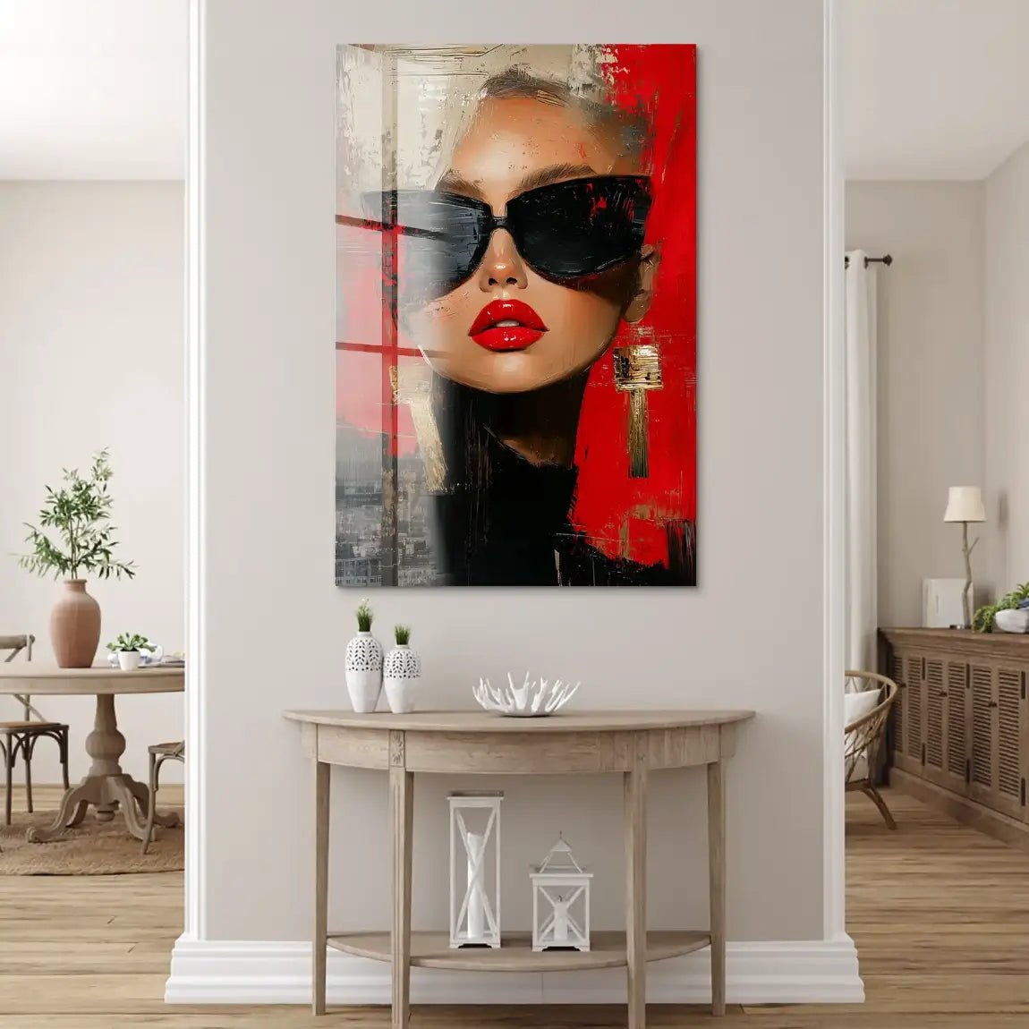 Abstrakt Luxe Girl Acrylglas Bild INGALERIE