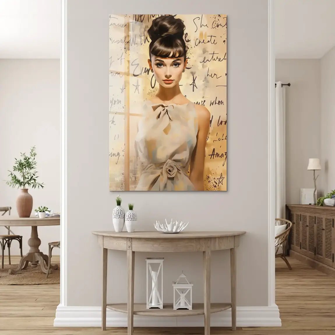 Audrey Hepburn Modern Art Acrylglas Bild INGALERIE