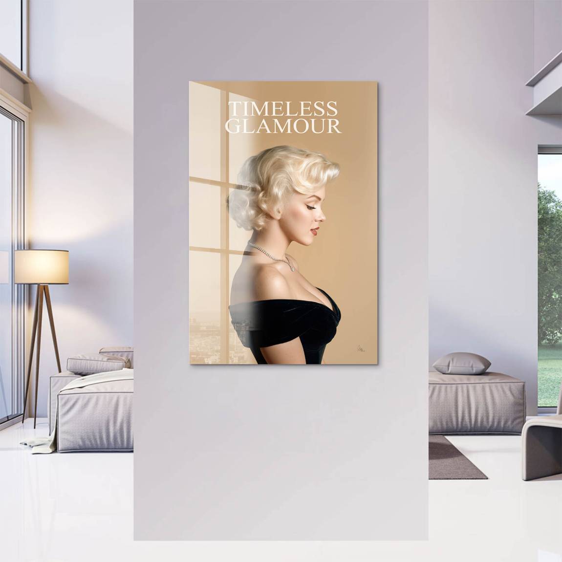 Marilyn Monroe Glam Allure Acrylglasbild