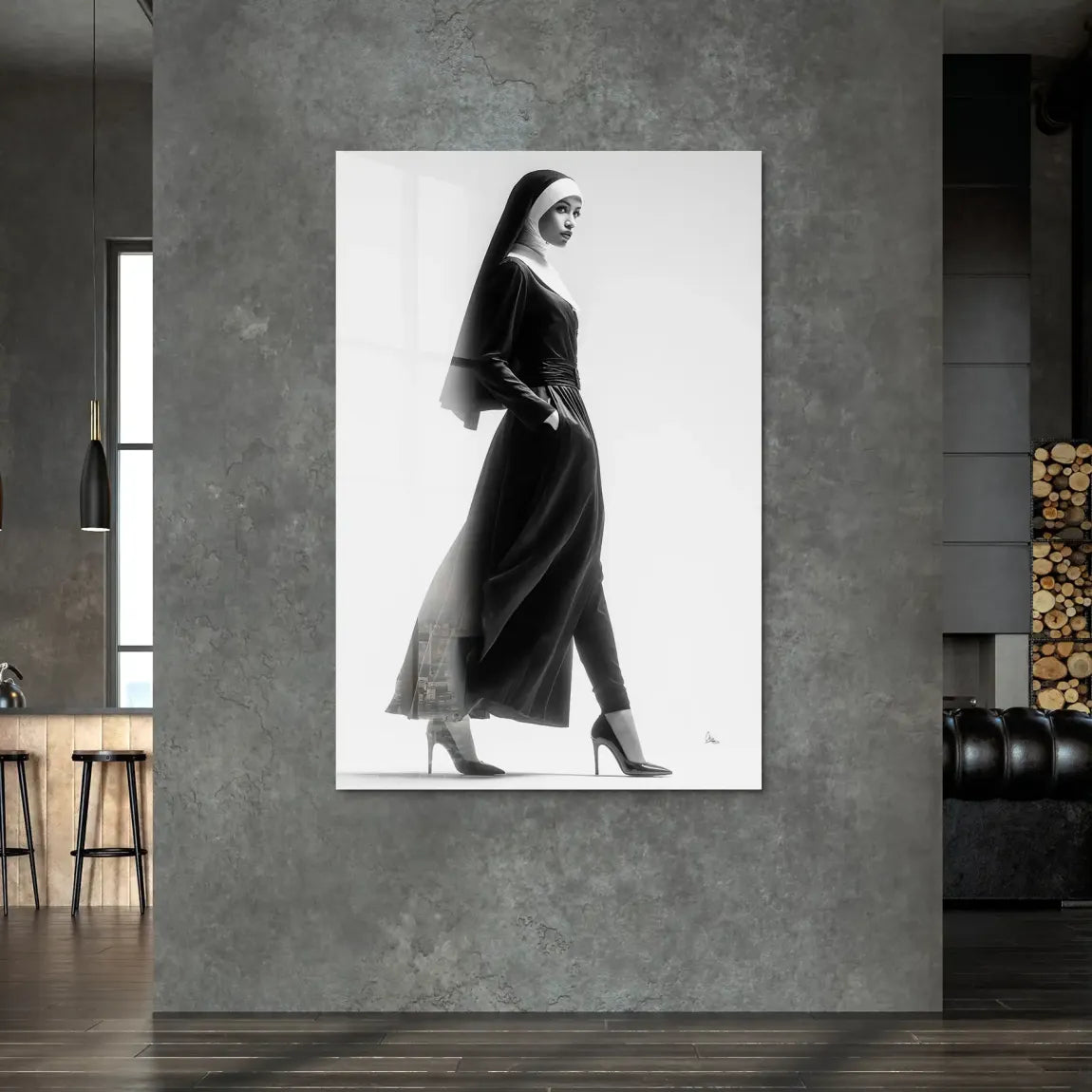 Nonne Couture Acrylglas Bild
