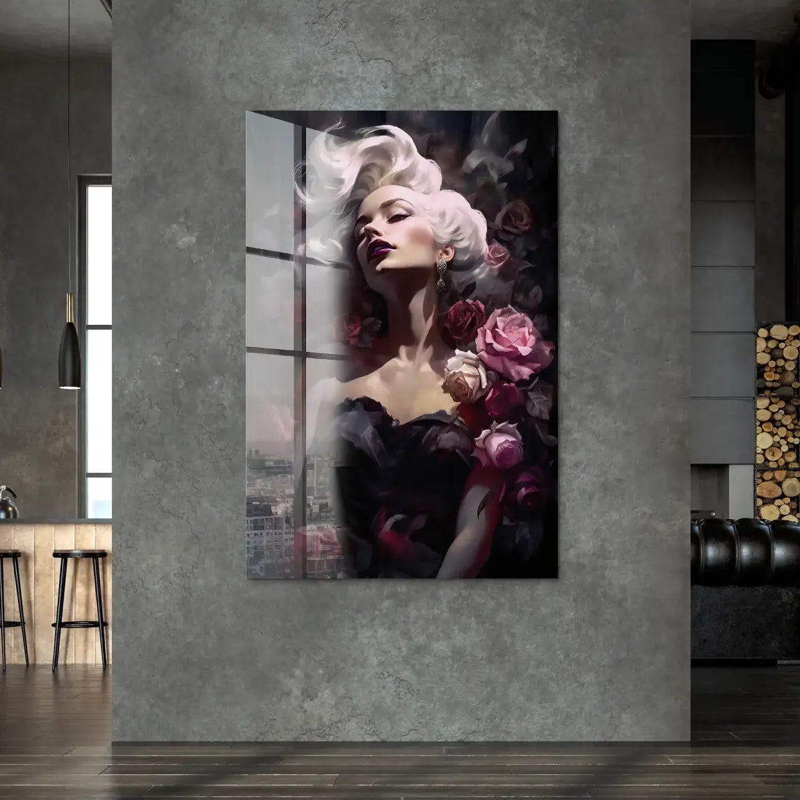 Velvet Rose Marilyn Monroe Acrylglas Bild