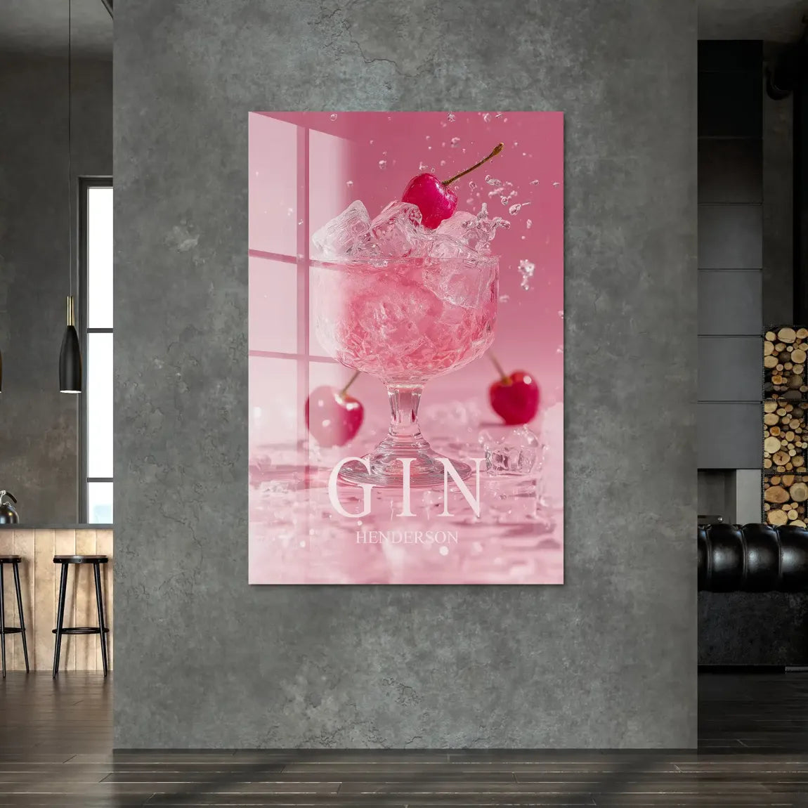 Gin Rosé Acrylglas Bild