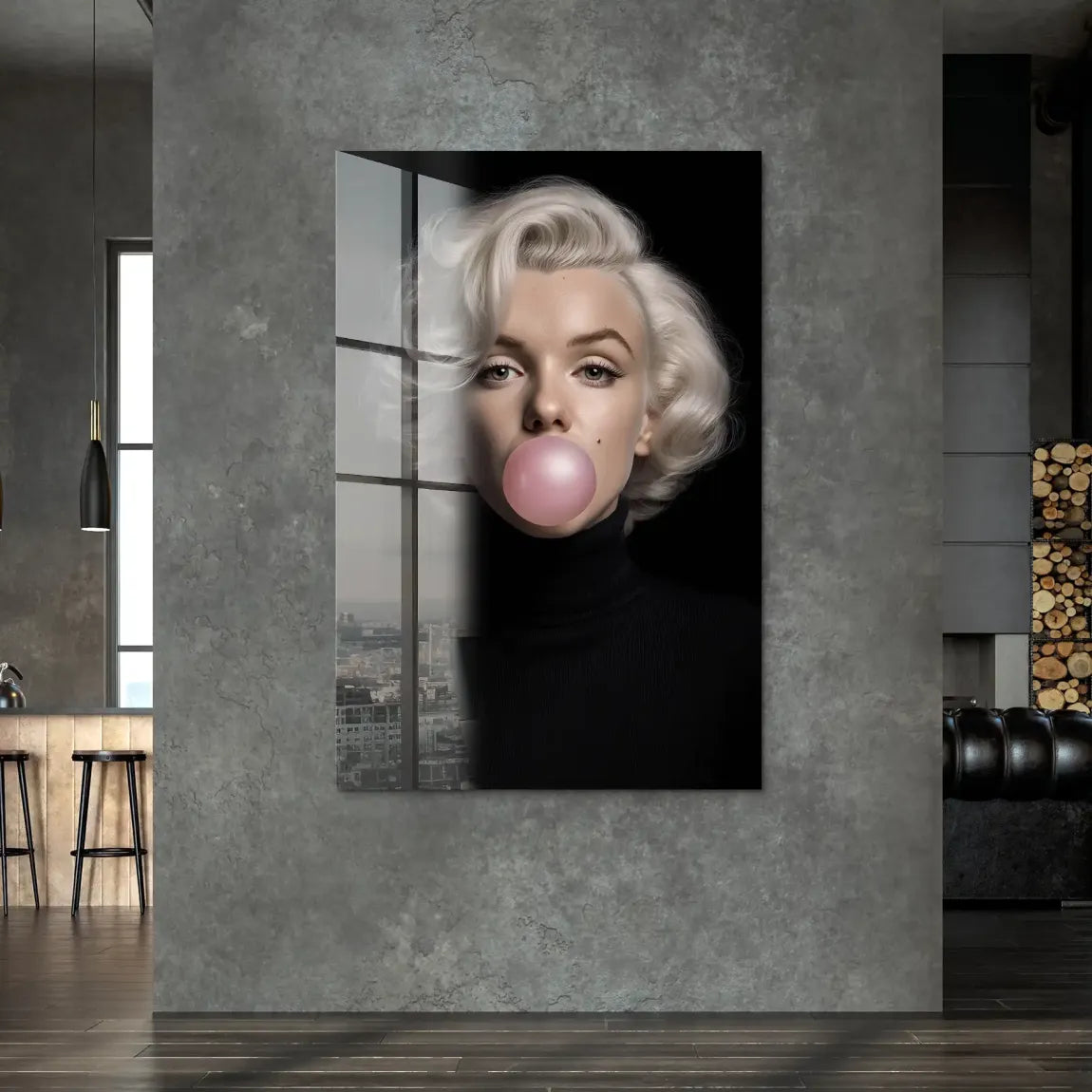 Marilyn Bubble Glamour Acrylglas Bild