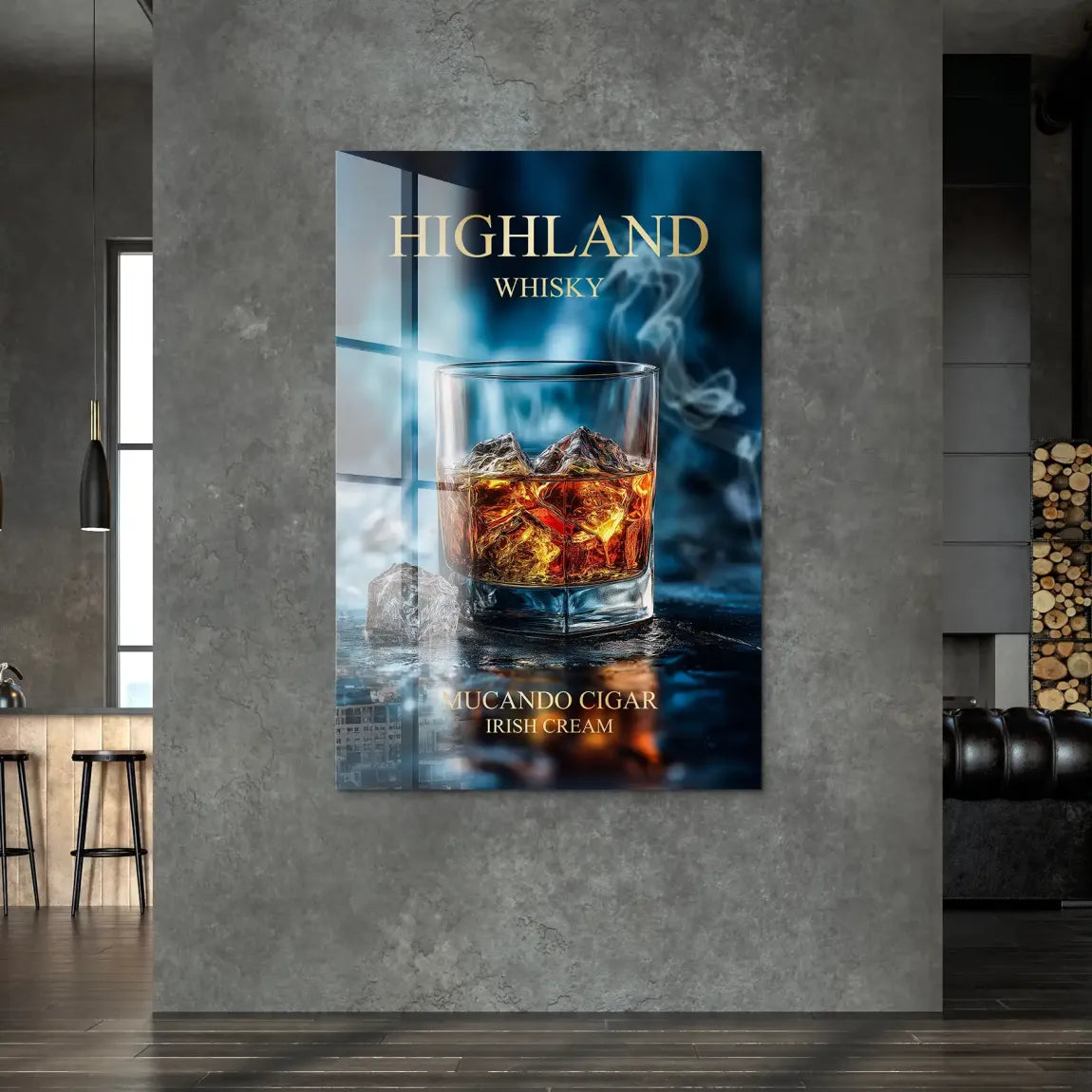 Highland Whisky Glow Acrylglas Bild