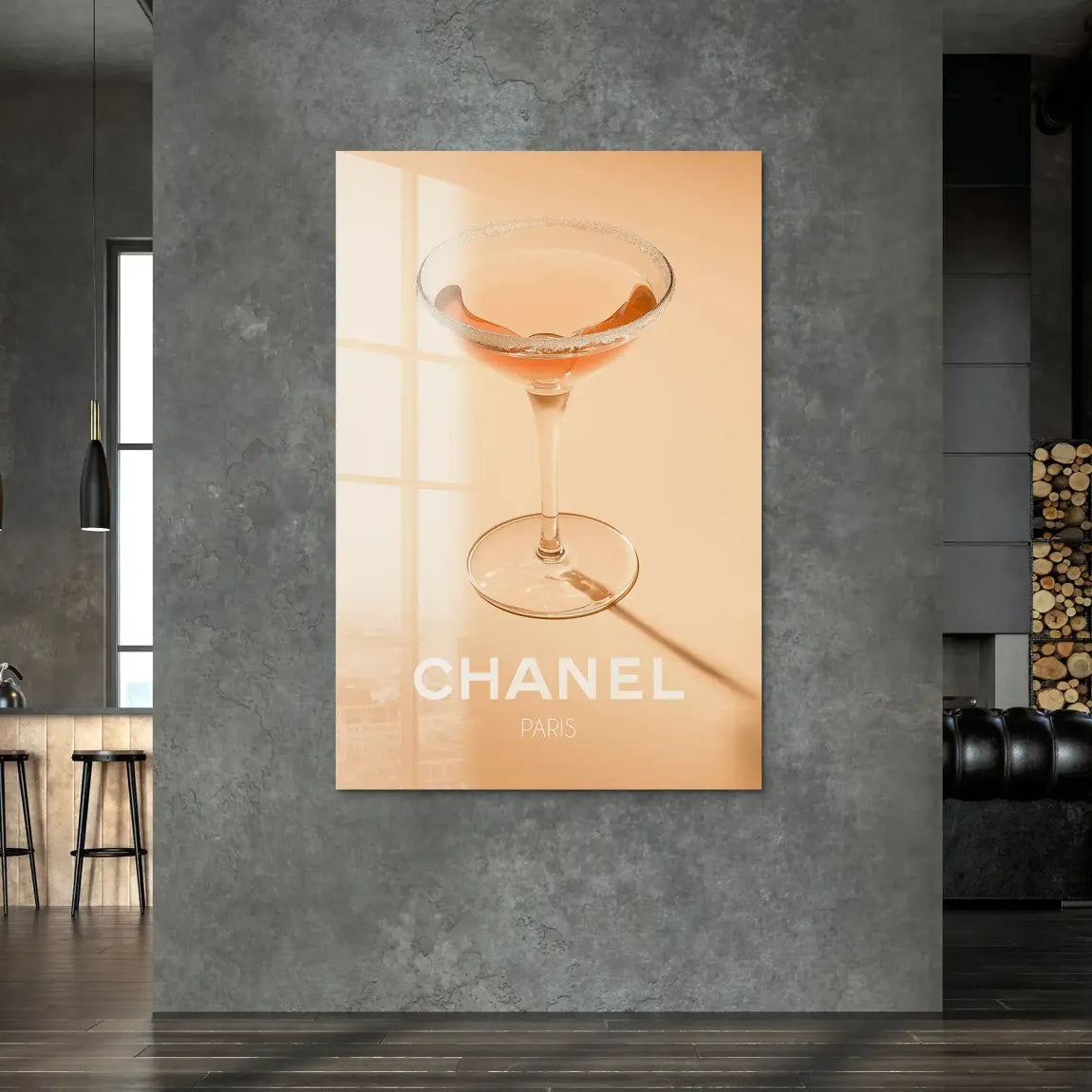 Chanel Glam Cocktail Acrylglas Bild
