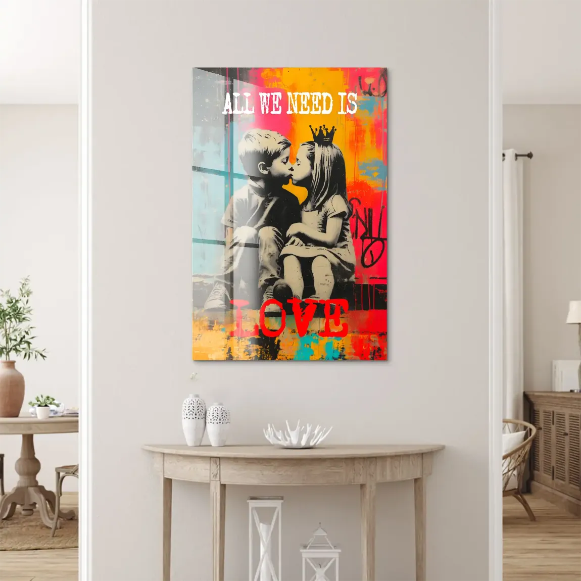 Need Love Art Acrylglasbild