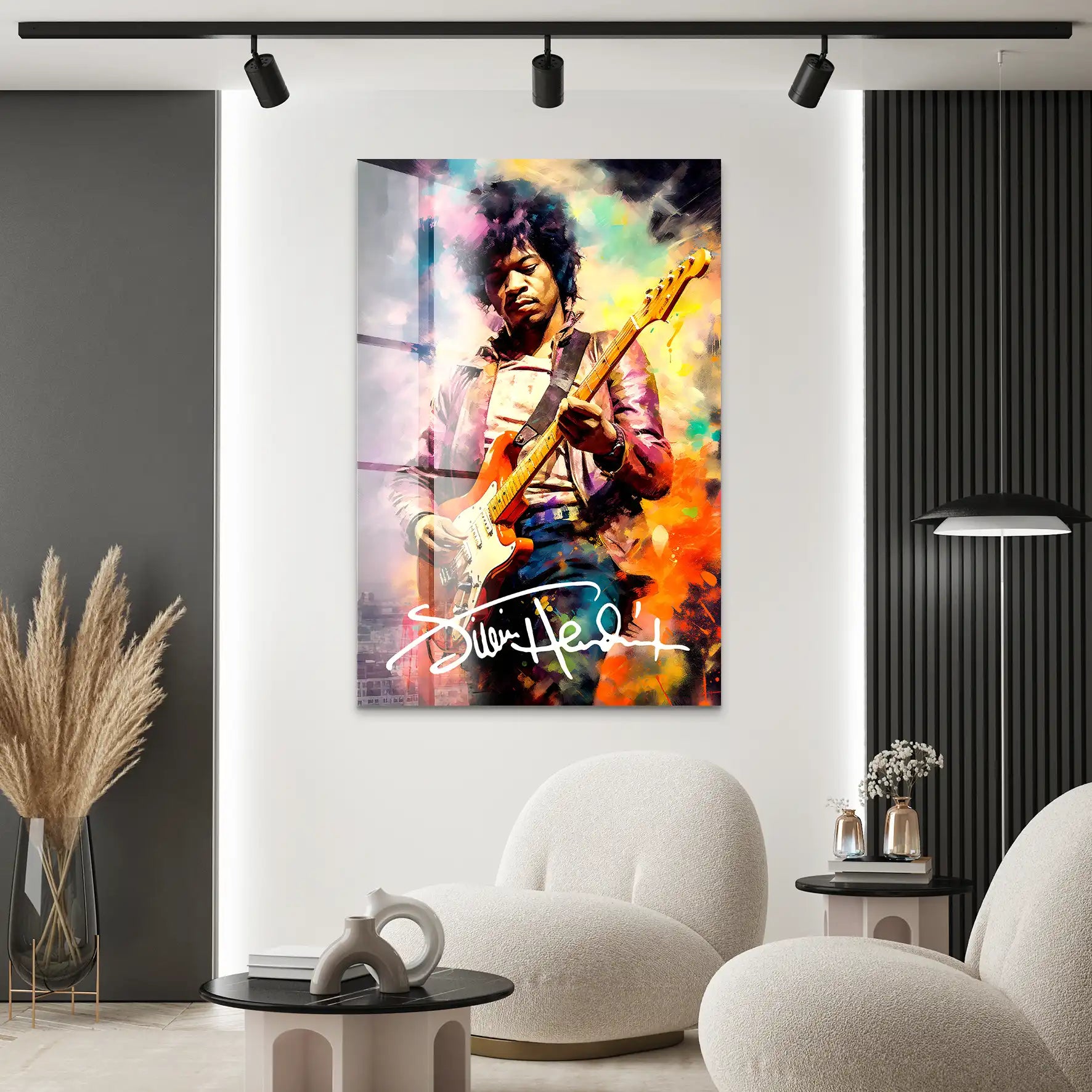 Jimi Hendrix Abstrakt Acrylglas Bild INGALERIE