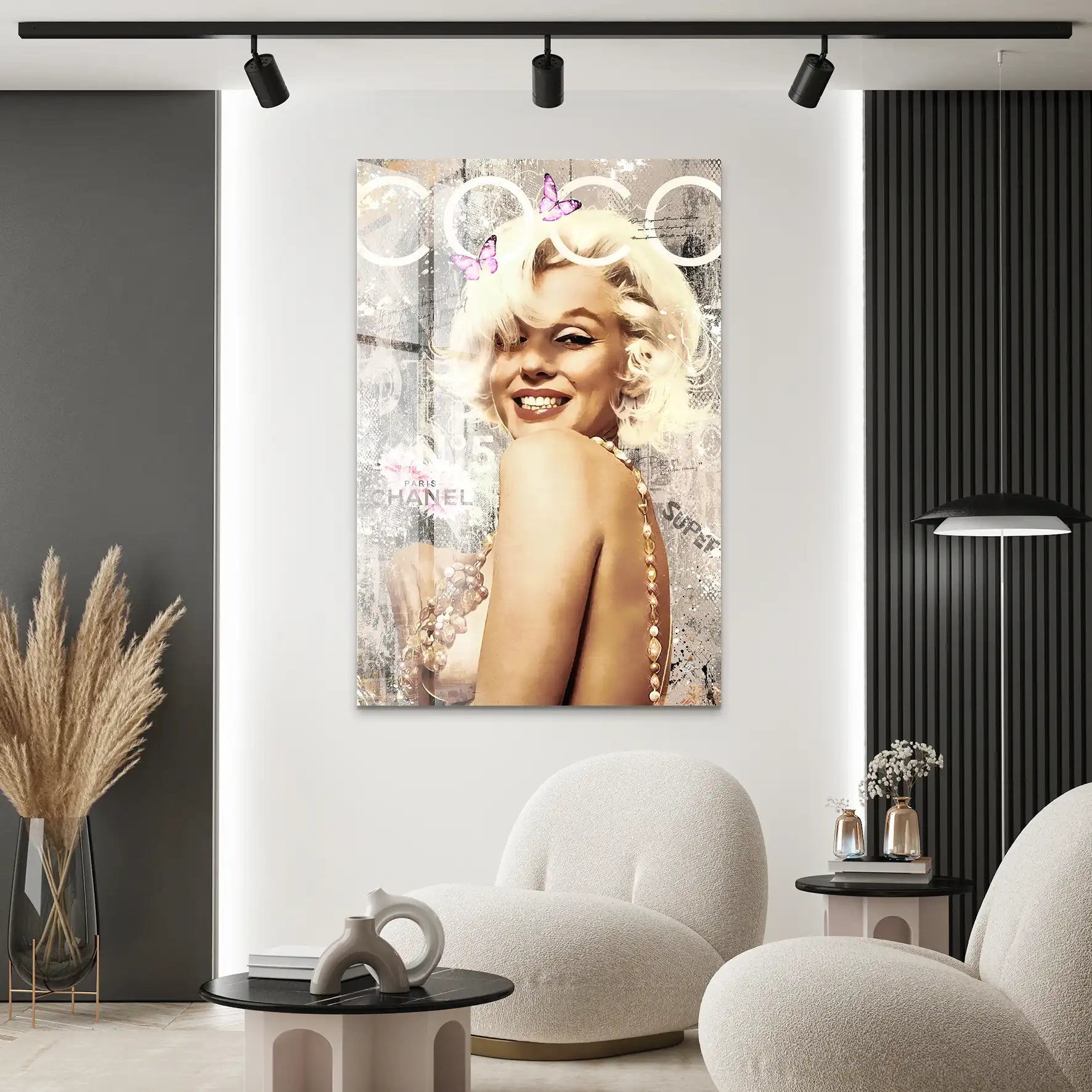 Marilyn Coco Retro Acrylglas Bild INGALERIE