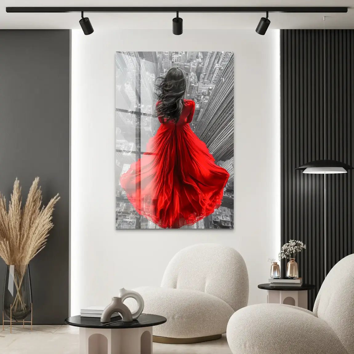 Lady in Red Nr.2 Acrylglas Bild INGALERIE