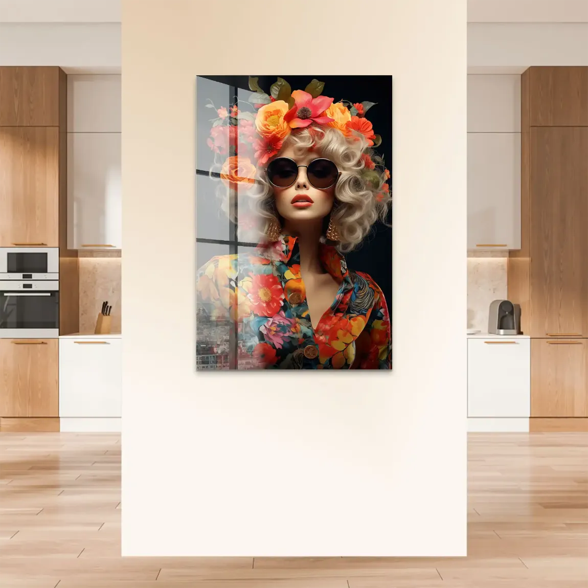 Floral Glamour Acrylglas Bild