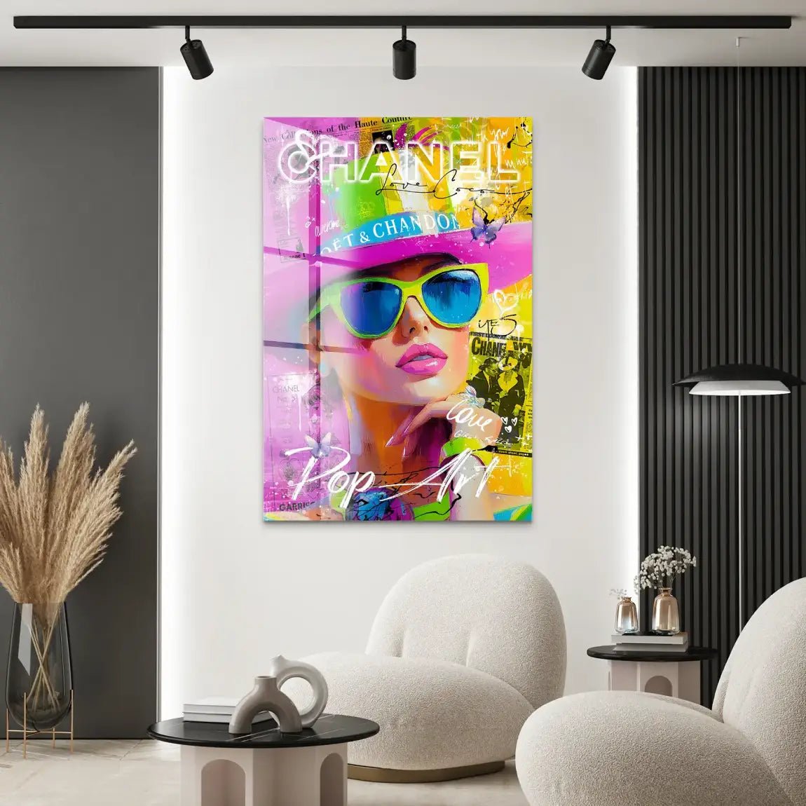 Chanel Pop Art Beauty Nr.4 Acrylglas Bild INGALERIE