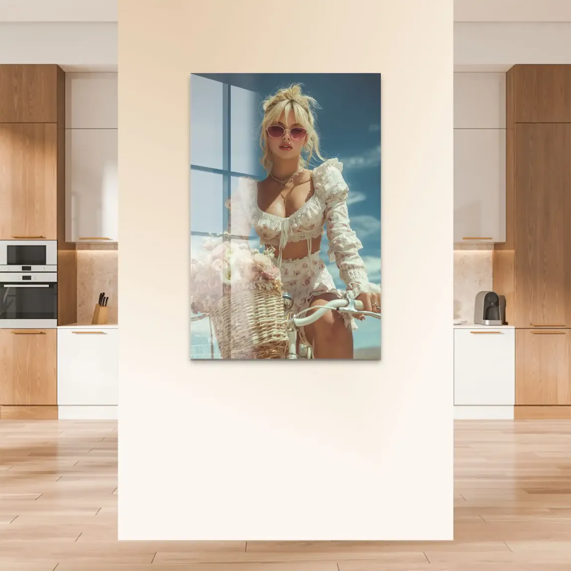 Blütenmädchen Acrylglas Bild