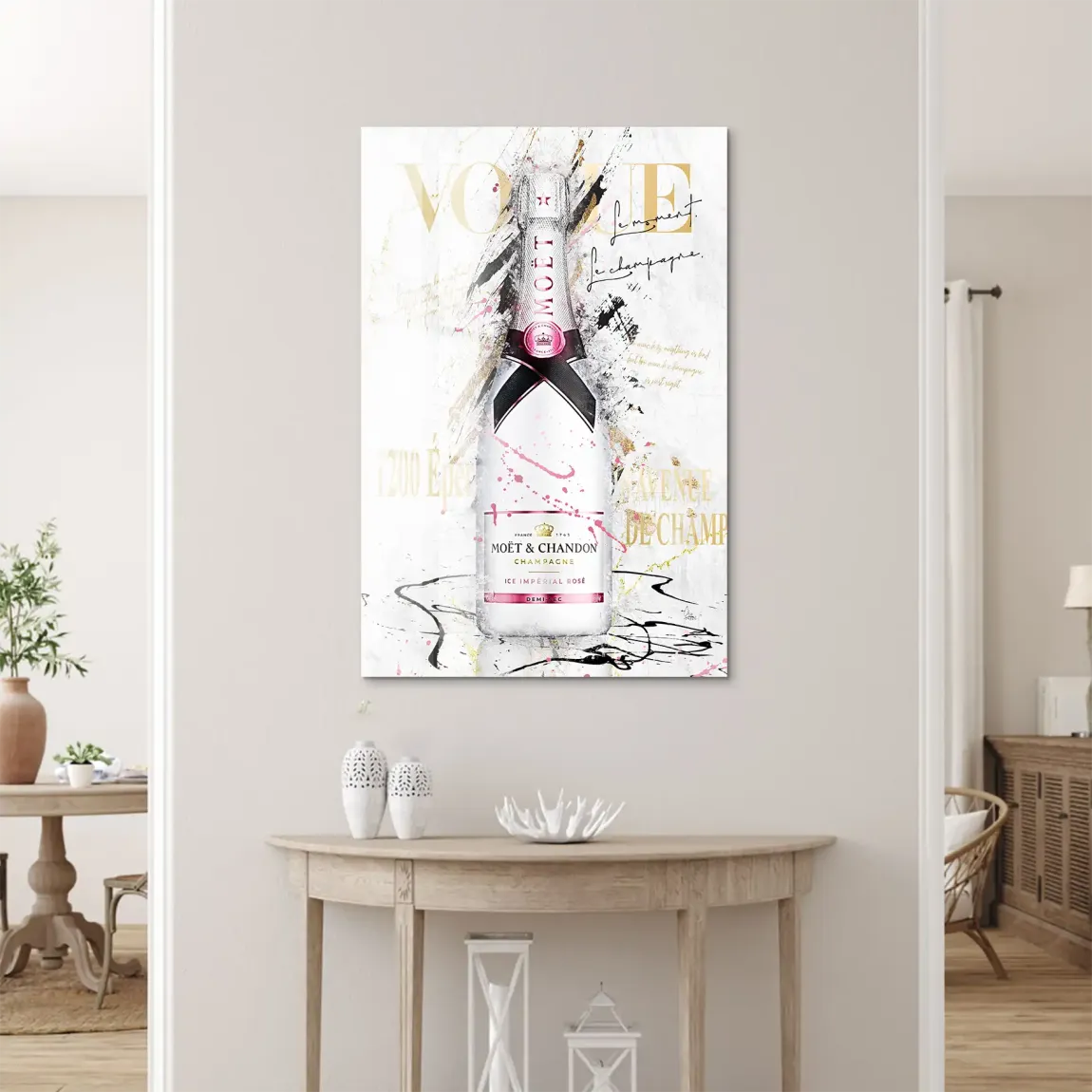 Champagner Glam Acrylglasbild