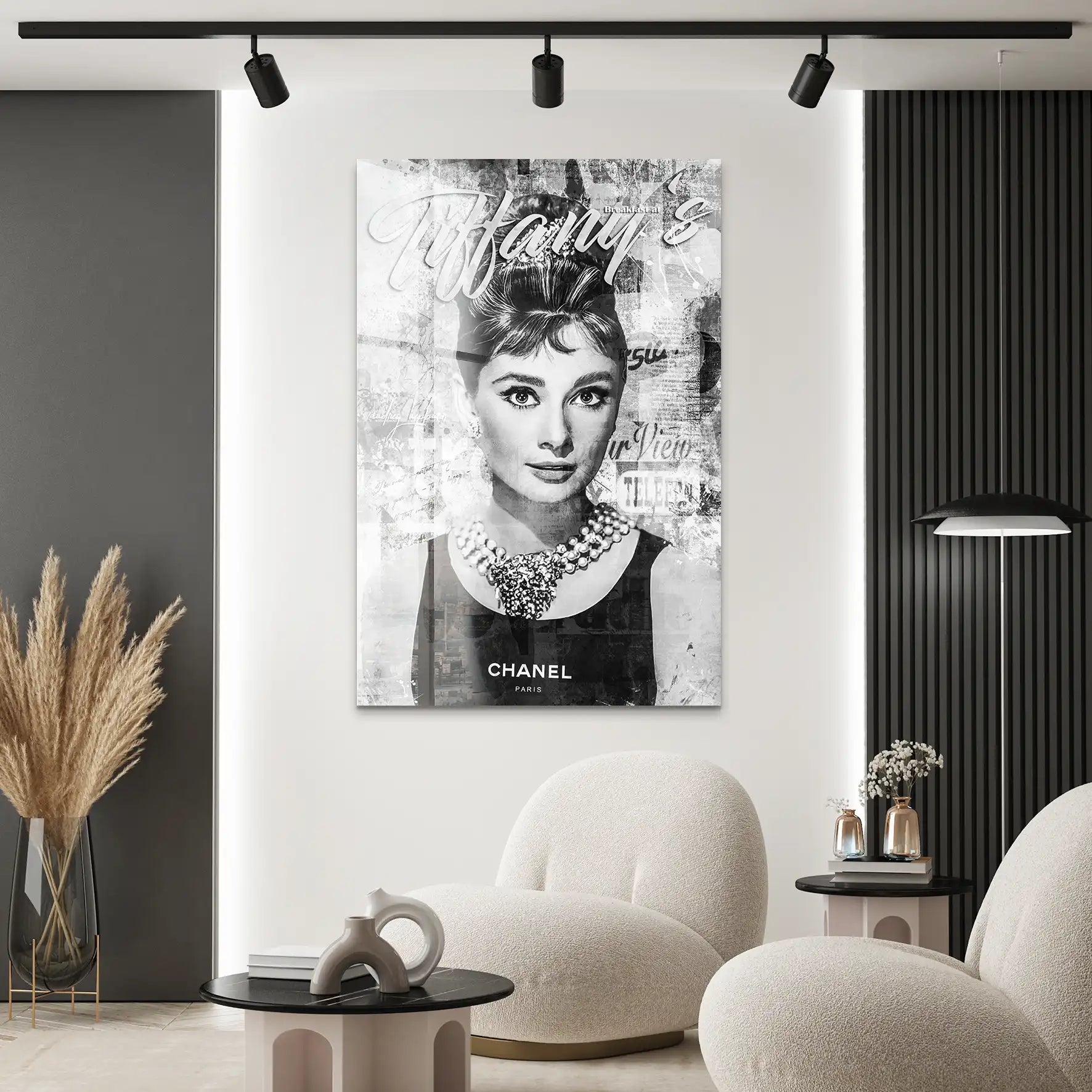 Audrey Tiffany Black Art Acrylglas Bild INGALERIE