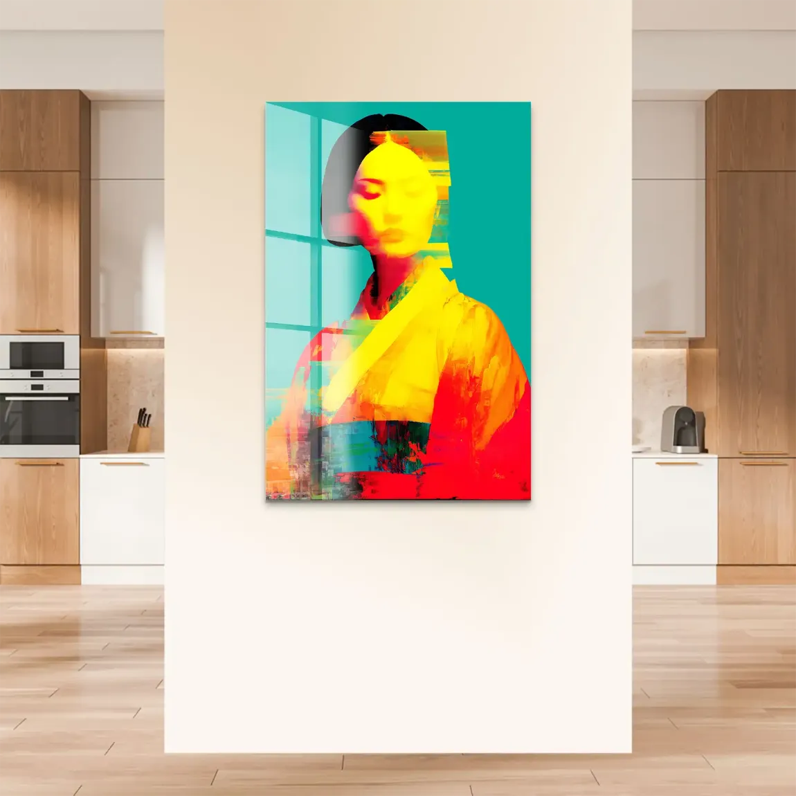 Geisha Color Art Acrylglas Bild