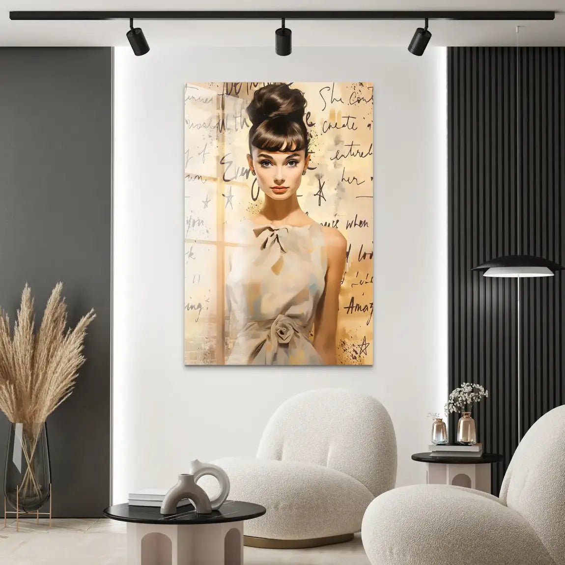 Audrey Hepburn Modern Art Acrylglas Bild INGALERIE