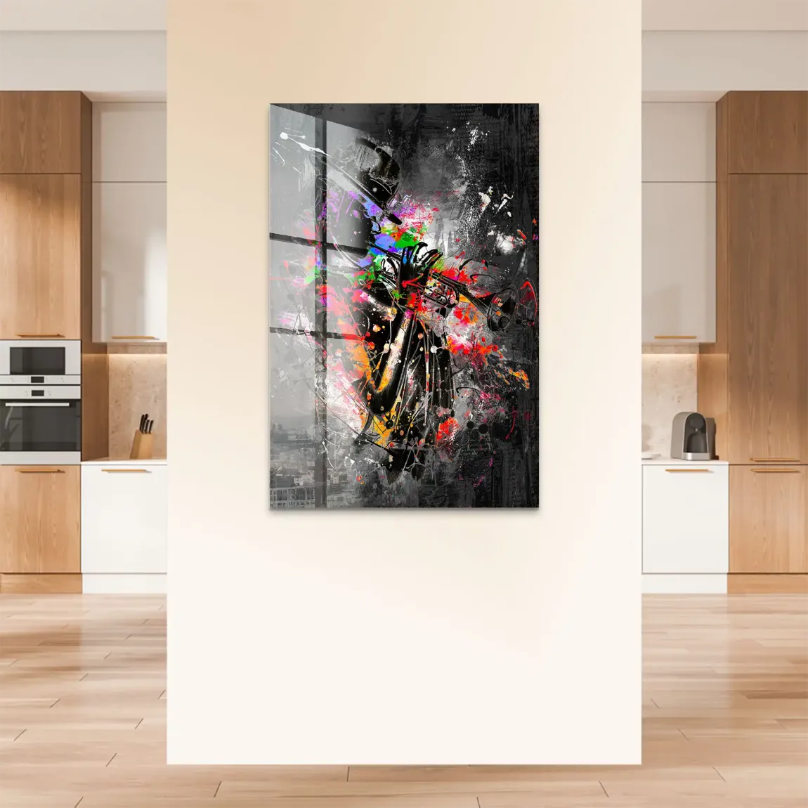 Color Jazz Trompete Acrylglas Bild