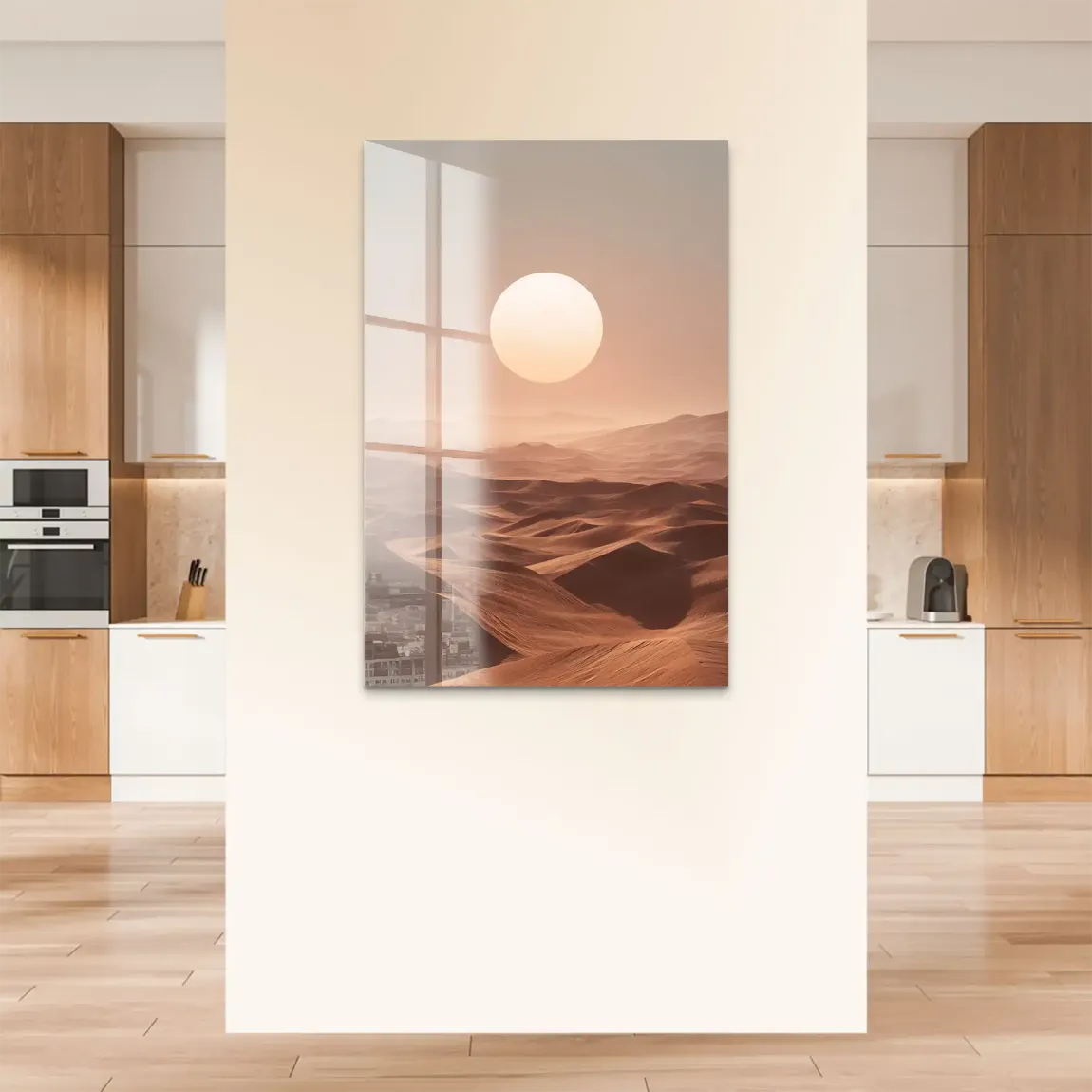 Goldene Wüste Acrylglas Bild