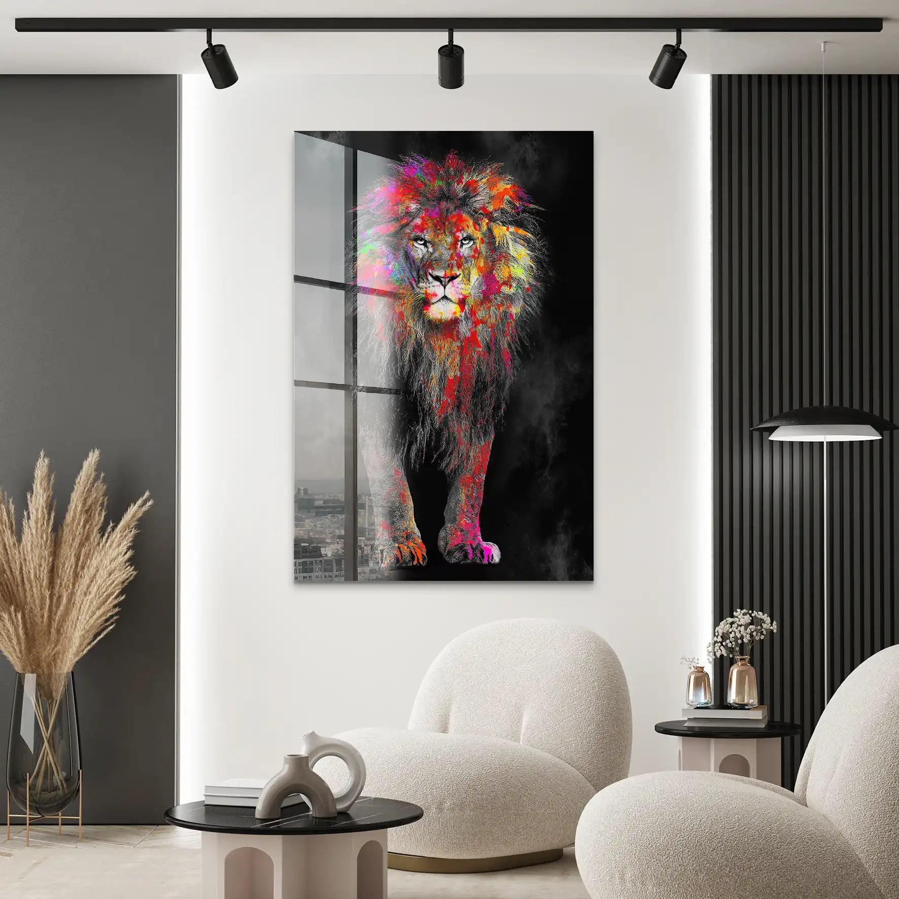 Lion Color Style Acrylglas Bild INGALERIE