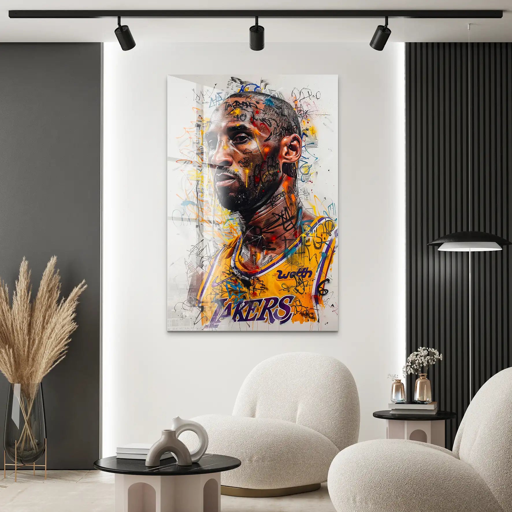 Kobe Basketball Street Art Acrylglas Bild INGALERIE